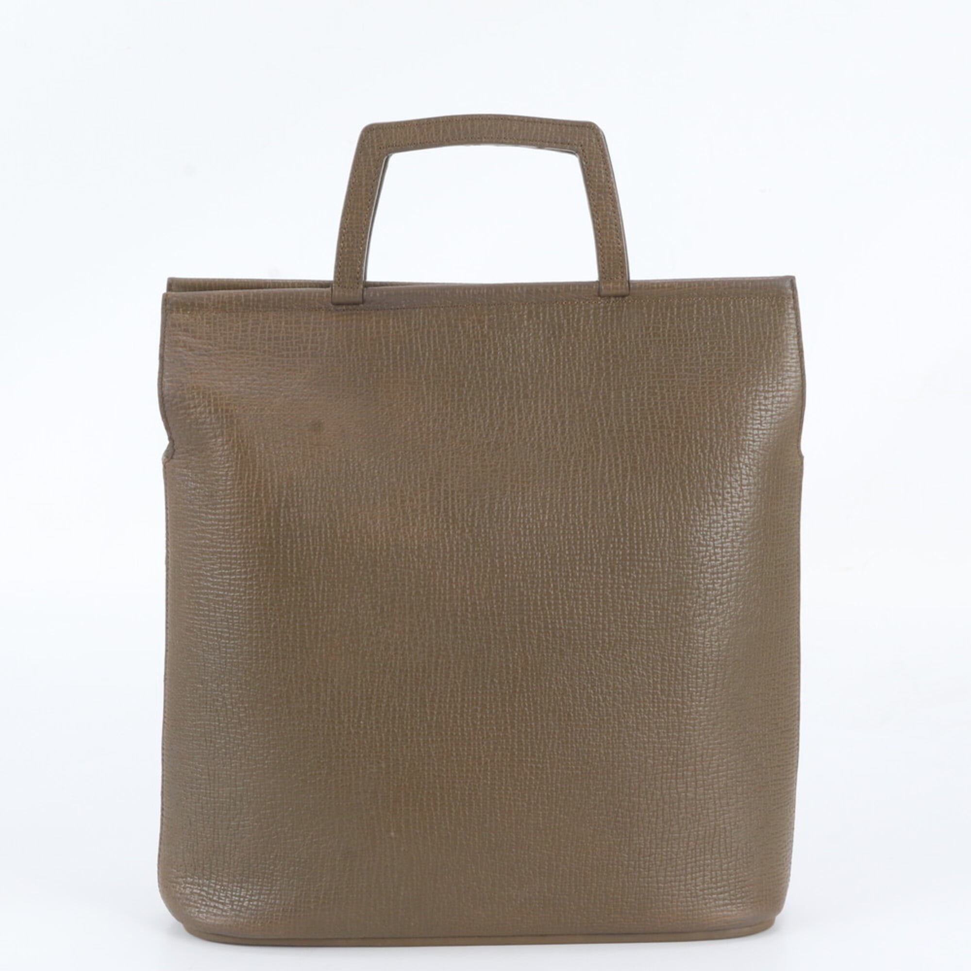 Loewe Brown Leather Briefcase Tote Bag (Pre-Owned)