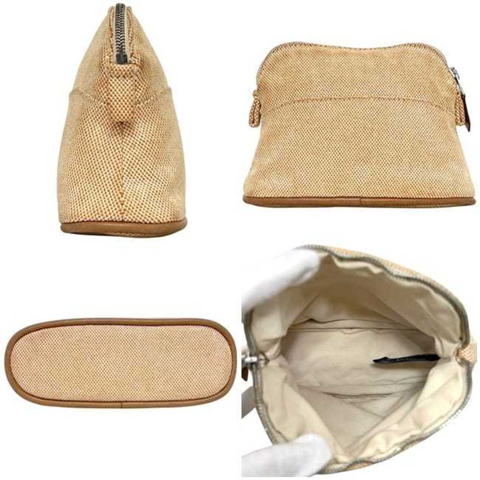 Hermes Beige Toile H Pouch (Pre-Owned)