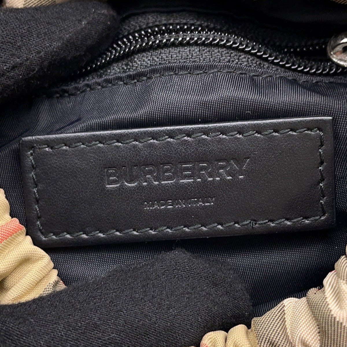 Burberry Beige Black Nylon Sling Bag (Pre-Owned)