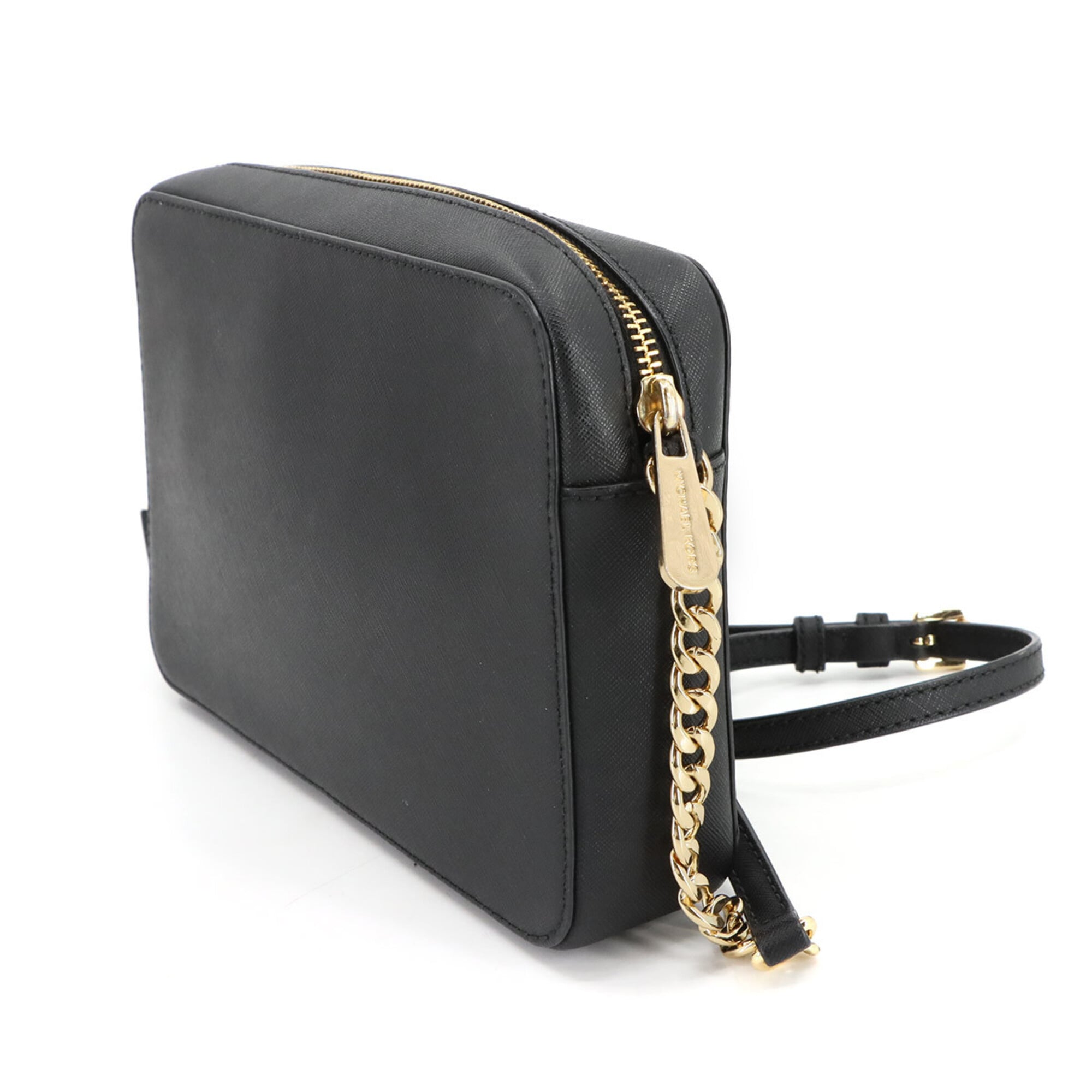 Michael Kors Black Leather Handbag Shoulder Bag (Pre-Owned)