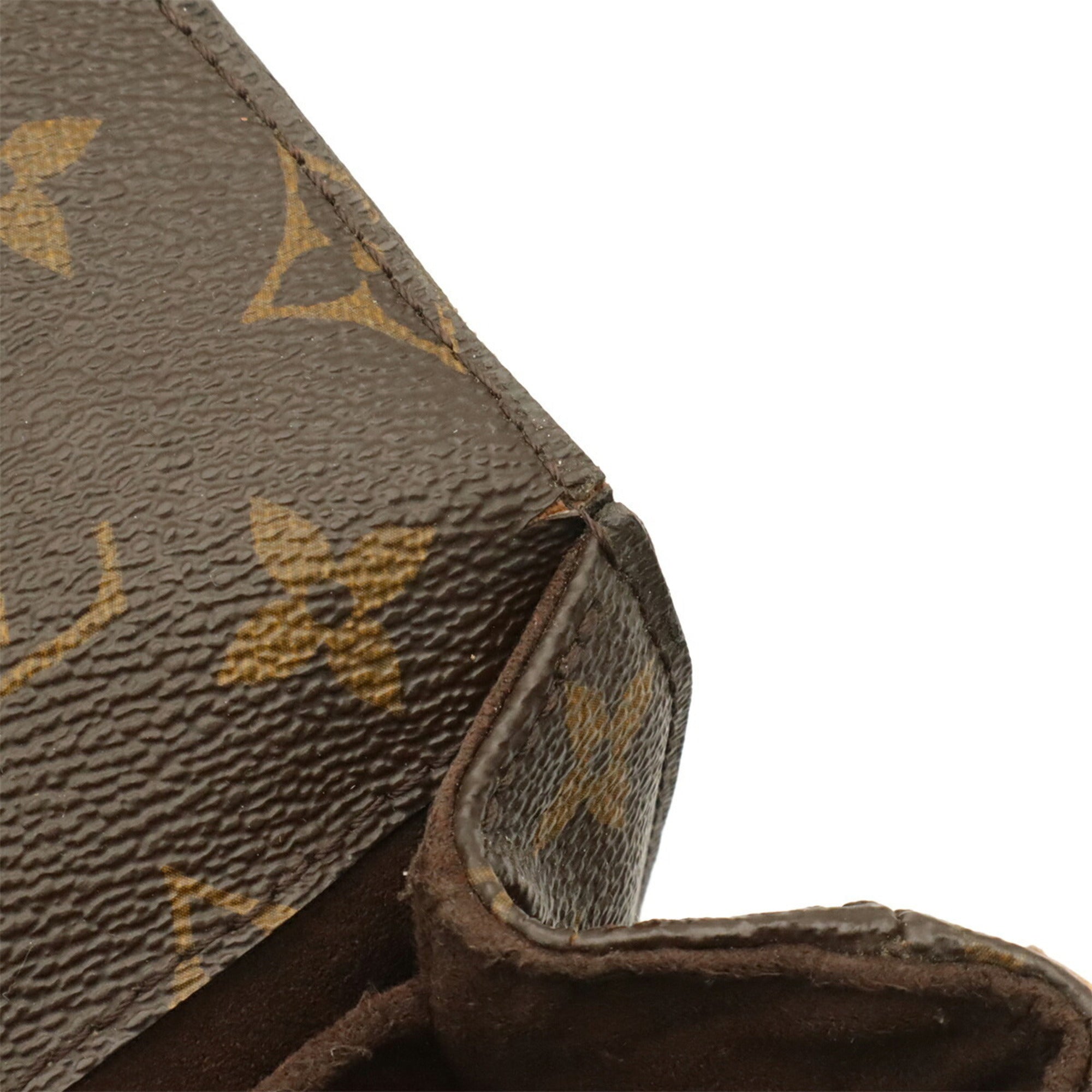 Louis Vuitton Brown Galle Monogram Monogram Clutch Bag Handbag Pochette Shoulder Bag (Pre-Owned)