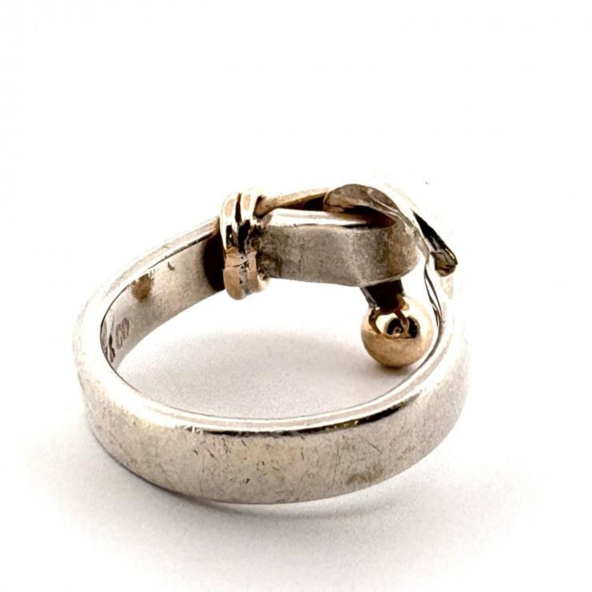 Tiffany Gold Silver Silver 925 Yellow Gold (14K) Band Ring (Pre-Owned)