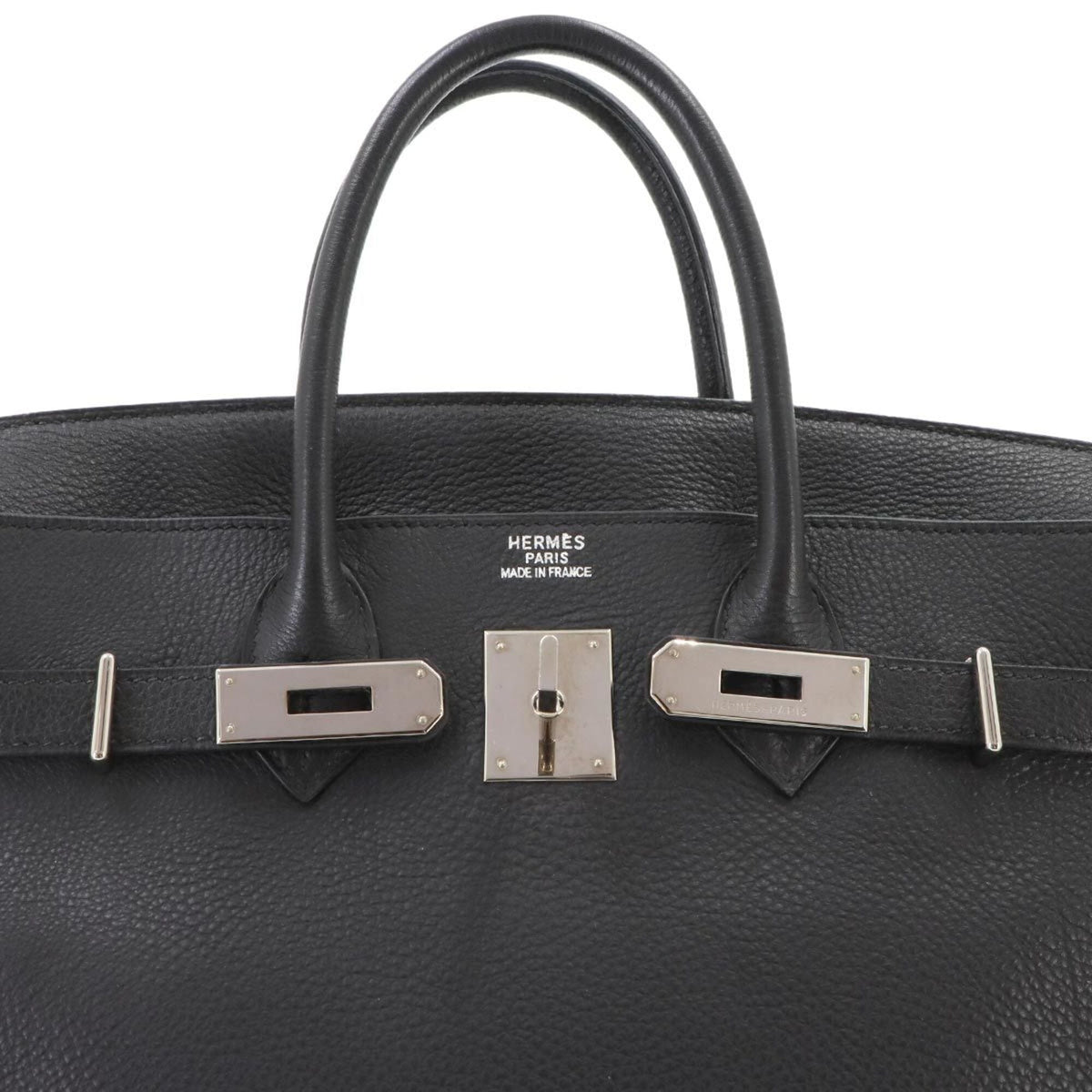 Hermes Black Togo Leather Handbag (Pre-Owned)