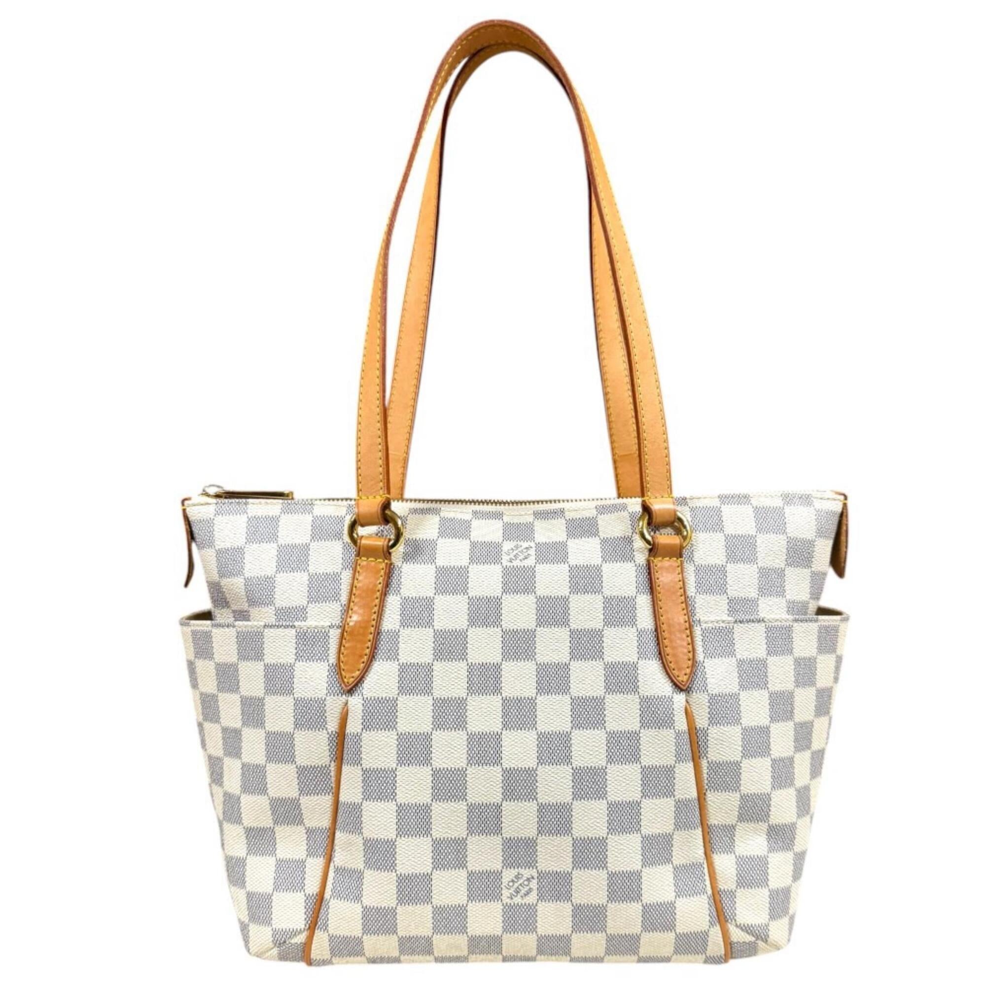 Louis Vuitton Damier Azur Blue Or White Damier Azur Tote Bag (Pre-Owned)