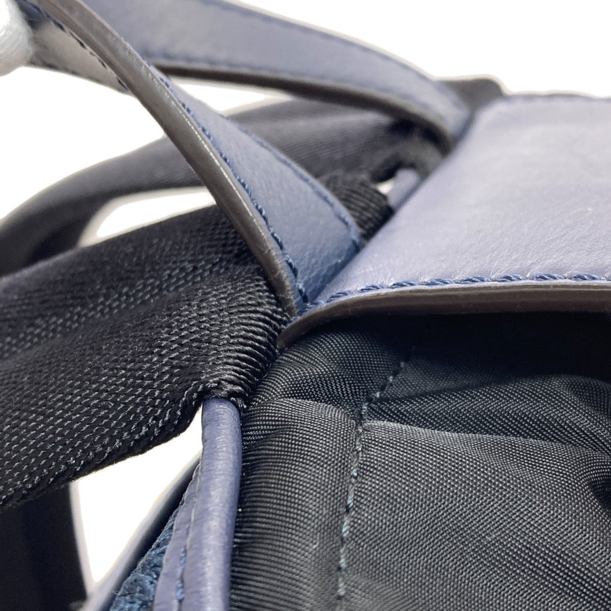 Fendi Black Navy Canvas Backpack (Pre-Owned)