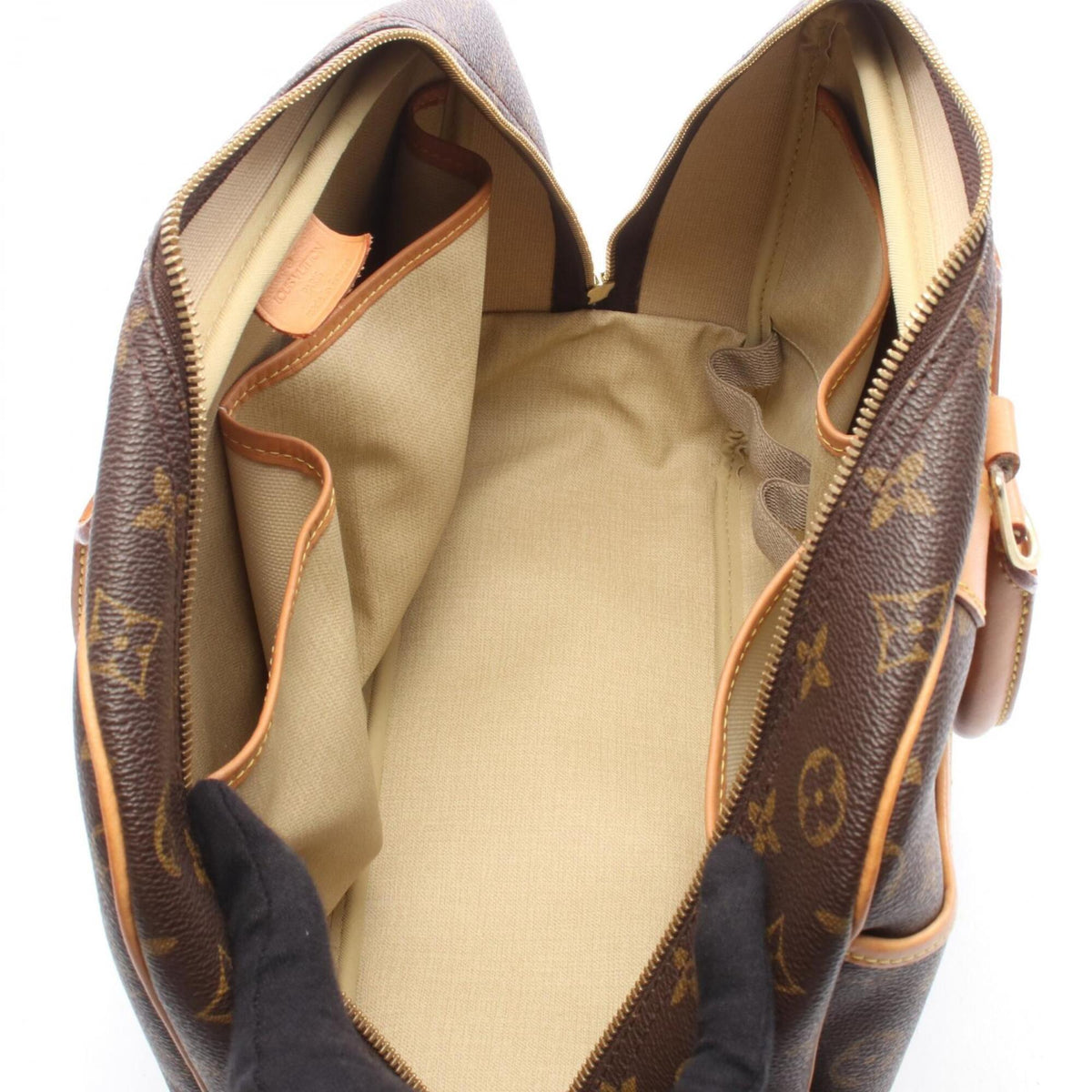 Louis Vuitton Brown Monogram Pvc Coated Canvas Leather Handbag (Pre-Owned)
