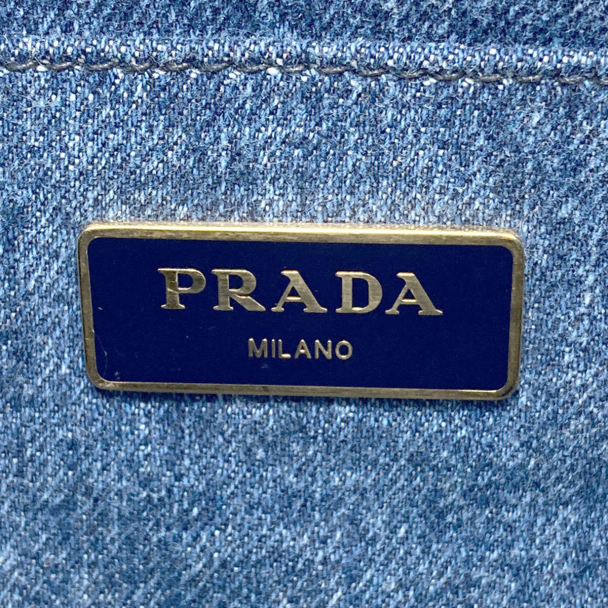 Prada Blue Denim Handbag (Pre-Owned)
