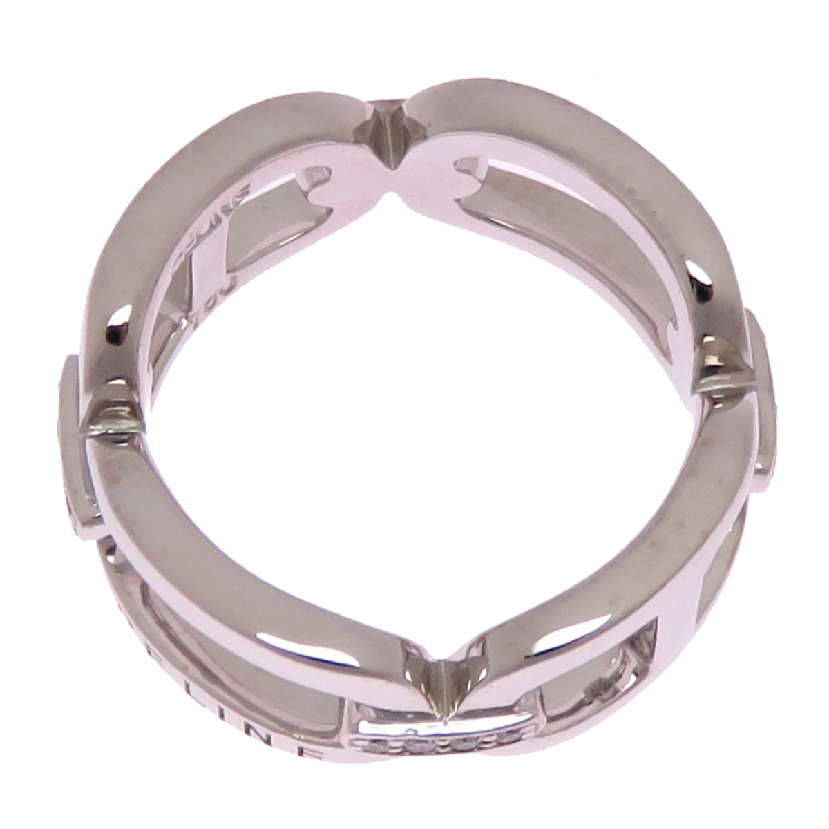 Celine White Gold (18K) Band Ring (Pre-Owned)