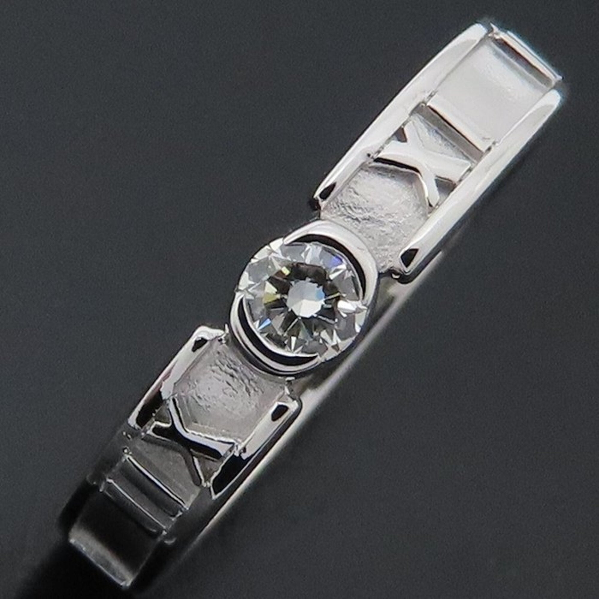 Tiffany Atlas White Gold (18K) Band Ring (Pre-Owned)