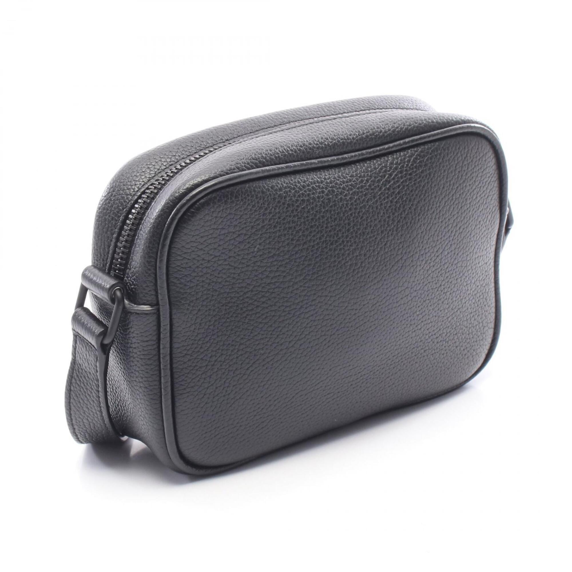 Yves Saint Laurent Black Leather Handbag Shoulder Bag (Pre-Owned)