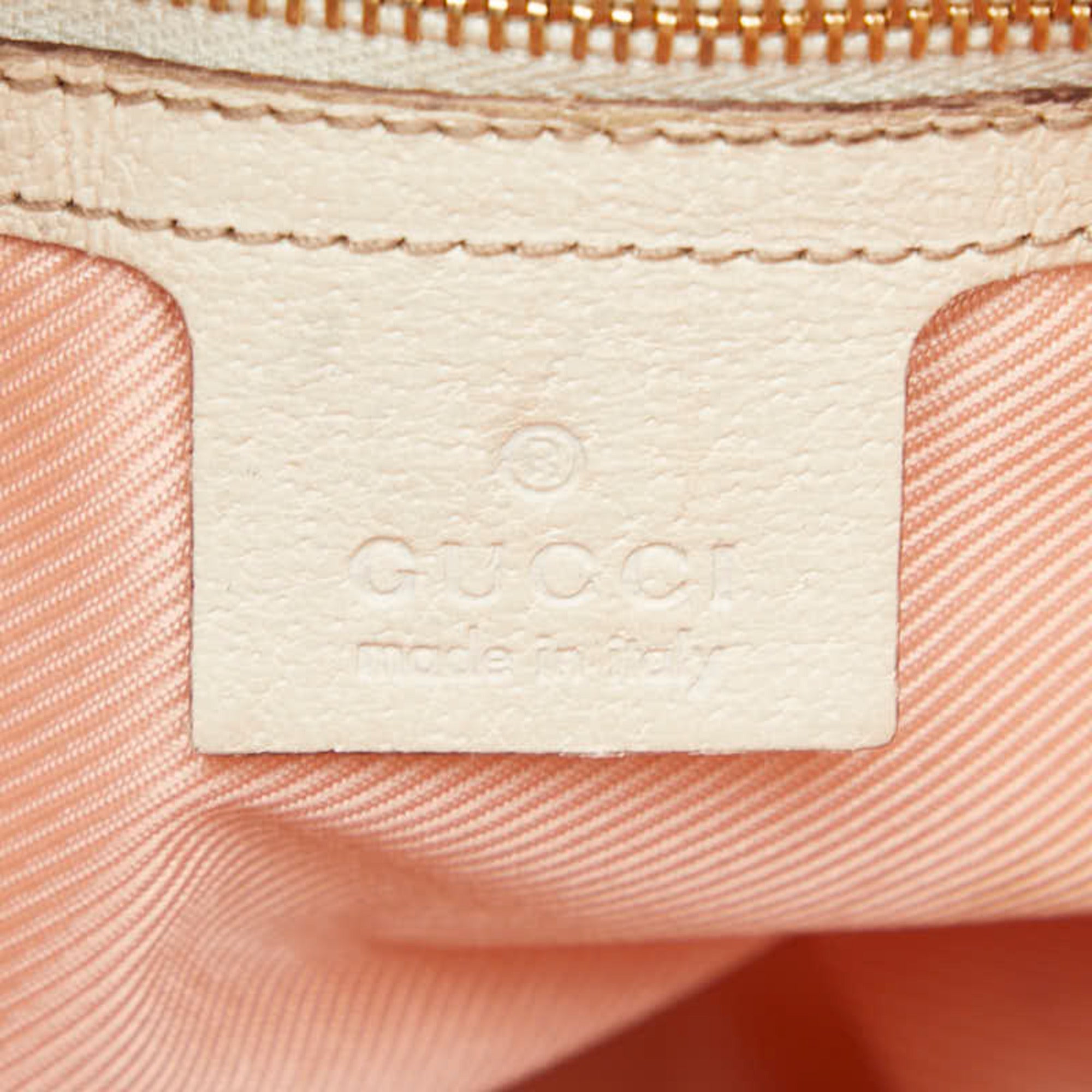 Gucci Multi-Color White Nylon Leather Handbag Tote Bag (Pre-Owned)
