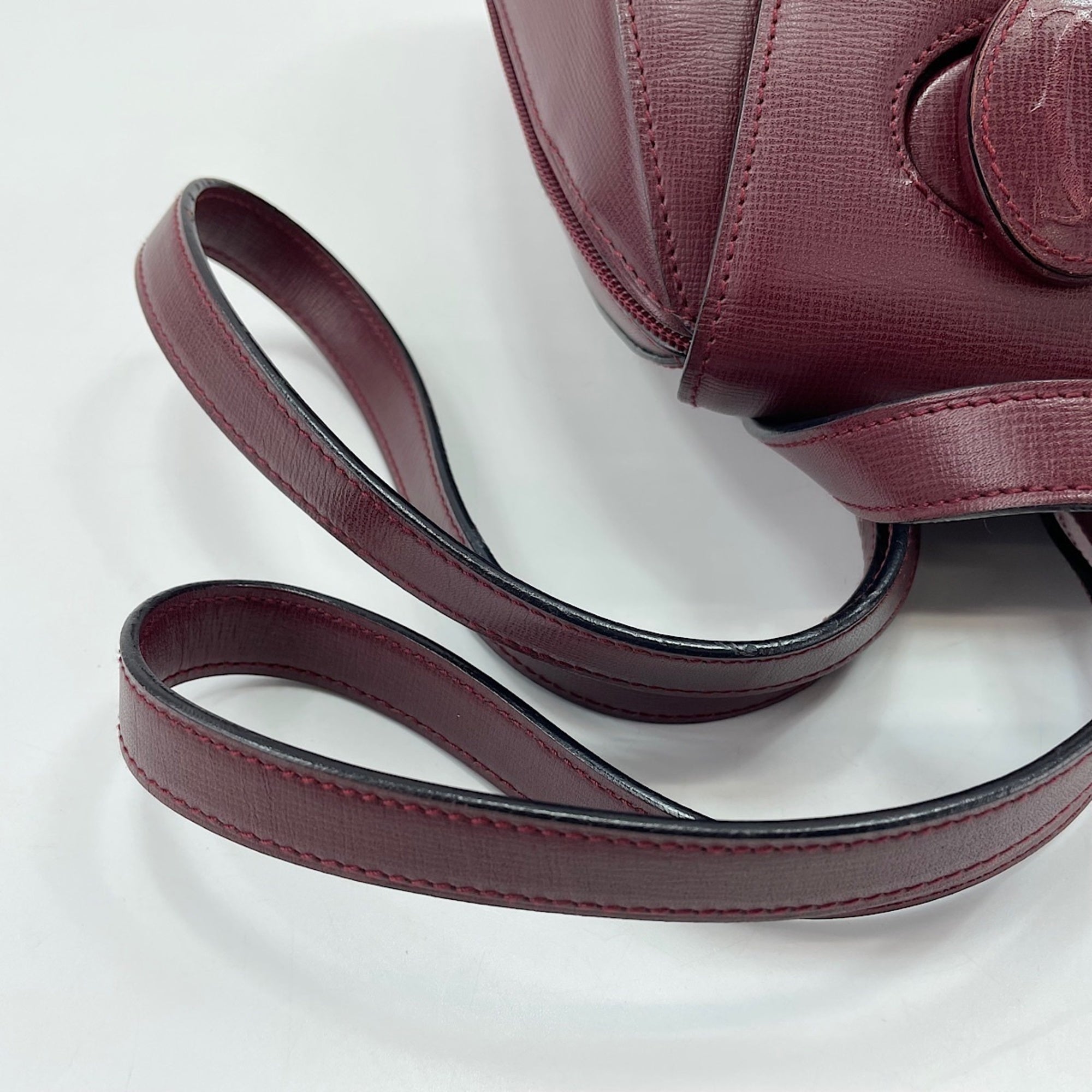 Cartier Must Wine Red Backpack (Pre-Owned)