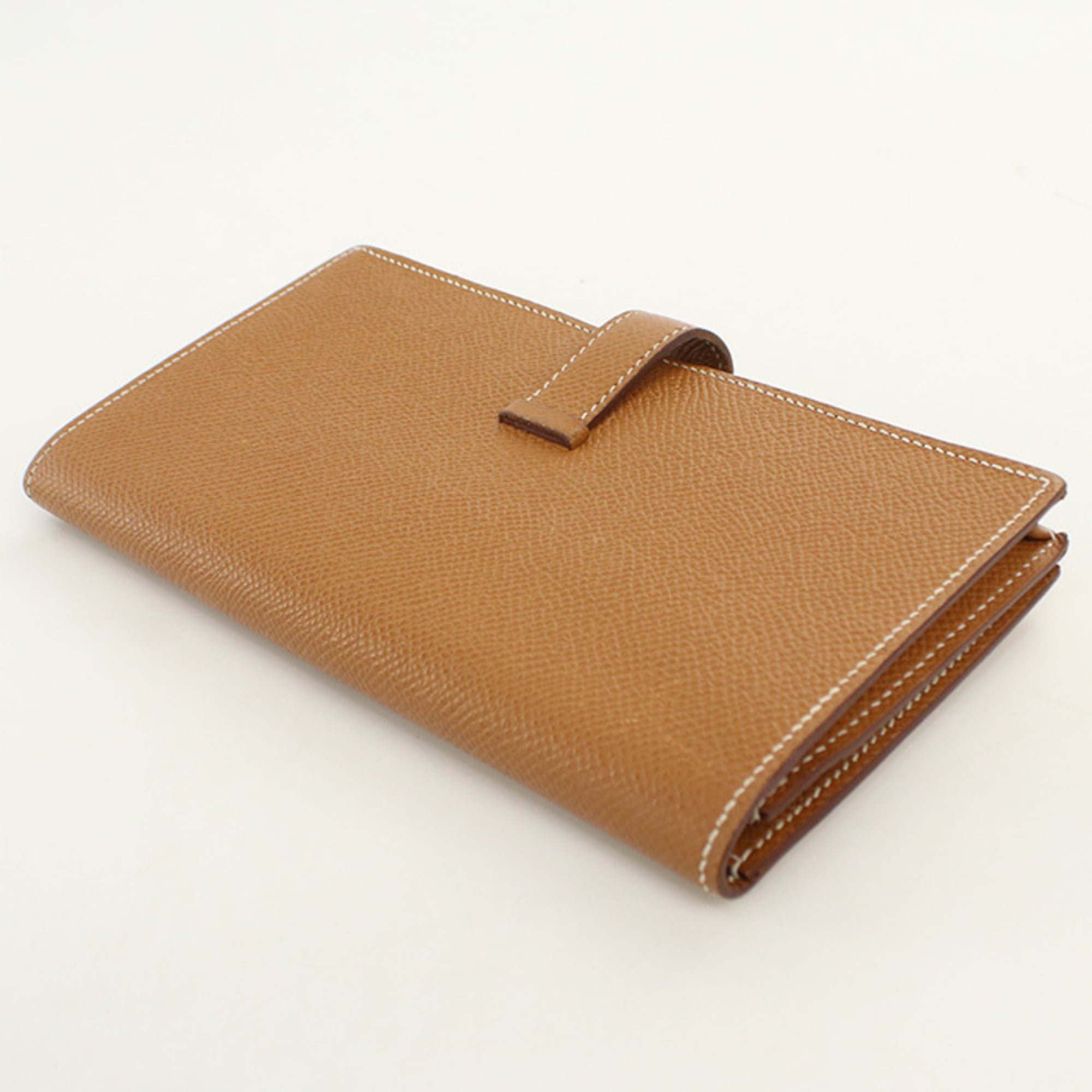 Hermes Gold Epsom Leather Long Wallet (Bi-Fold) (Pre-Owned)