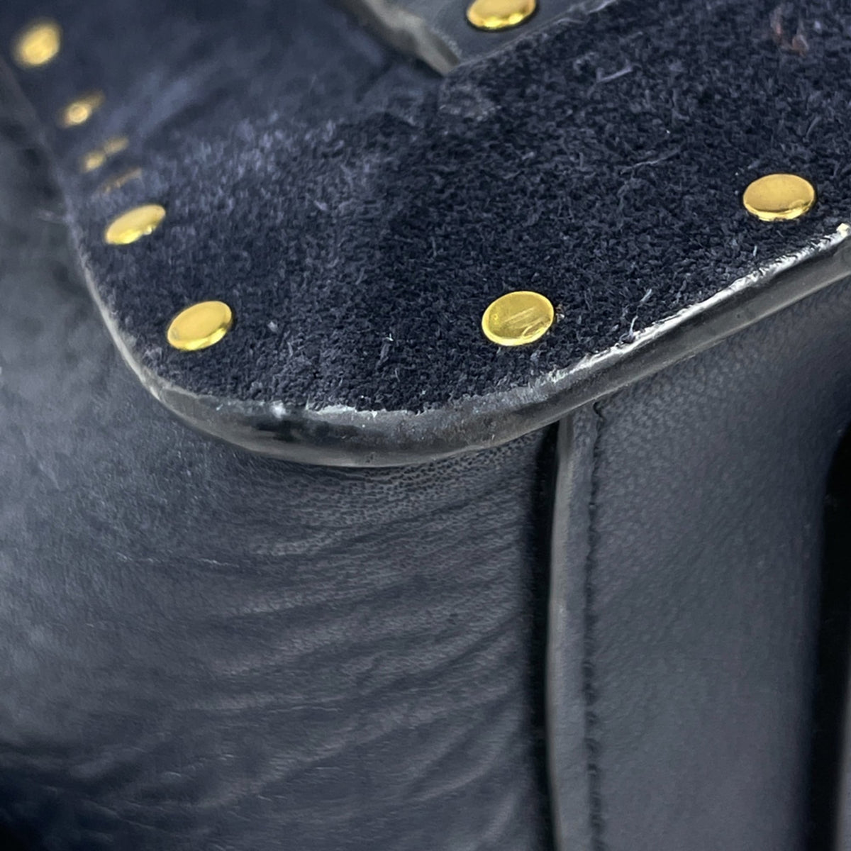 Coach Navy Leather Handbag (Pre-Owned)