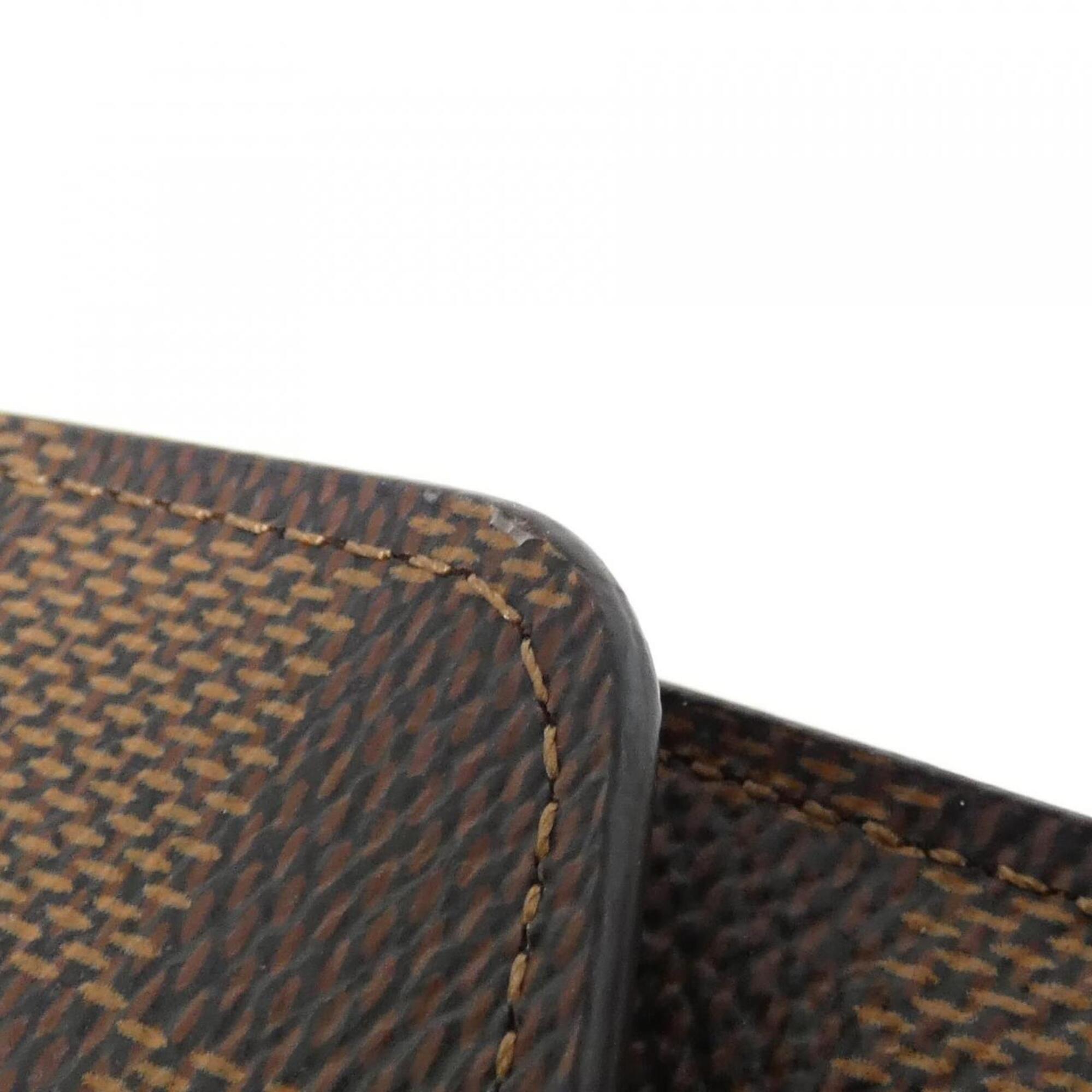 Louis Vuitton Ebene Coated Canvas Long Wallet (Bi-Fold) (Pre-Owned)