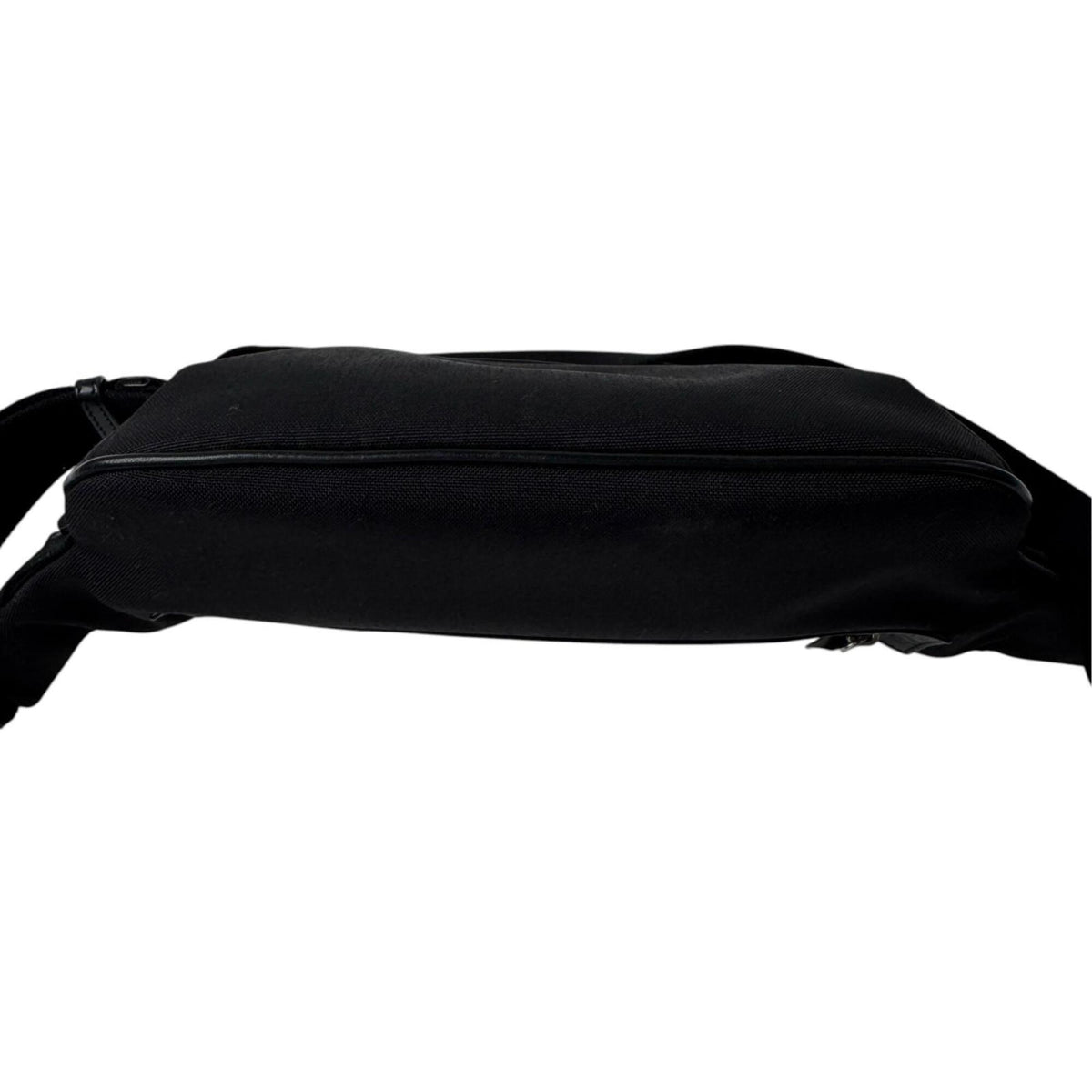 Saint Laurent Black Canvas Leather Pouch Sling Bag (Pre-Owned)