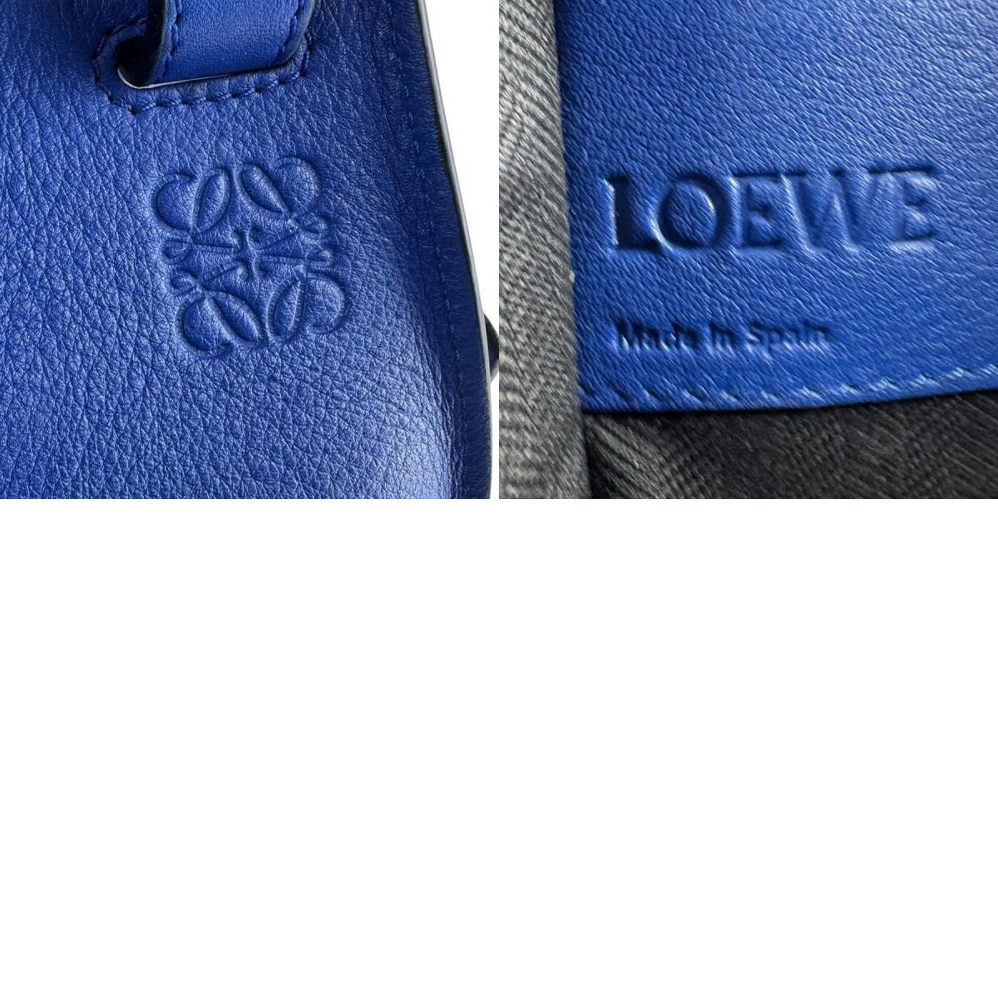 Loewe Blue Leather Handbag Shoulder Bag (Pre-Owned)