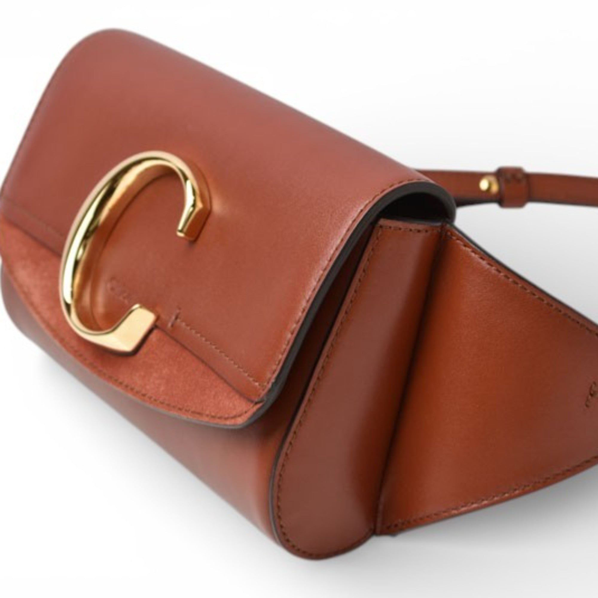 Chloé Brown Leather Fanny Pack Shoulder Bag Sling Bag (Pre-Owned)