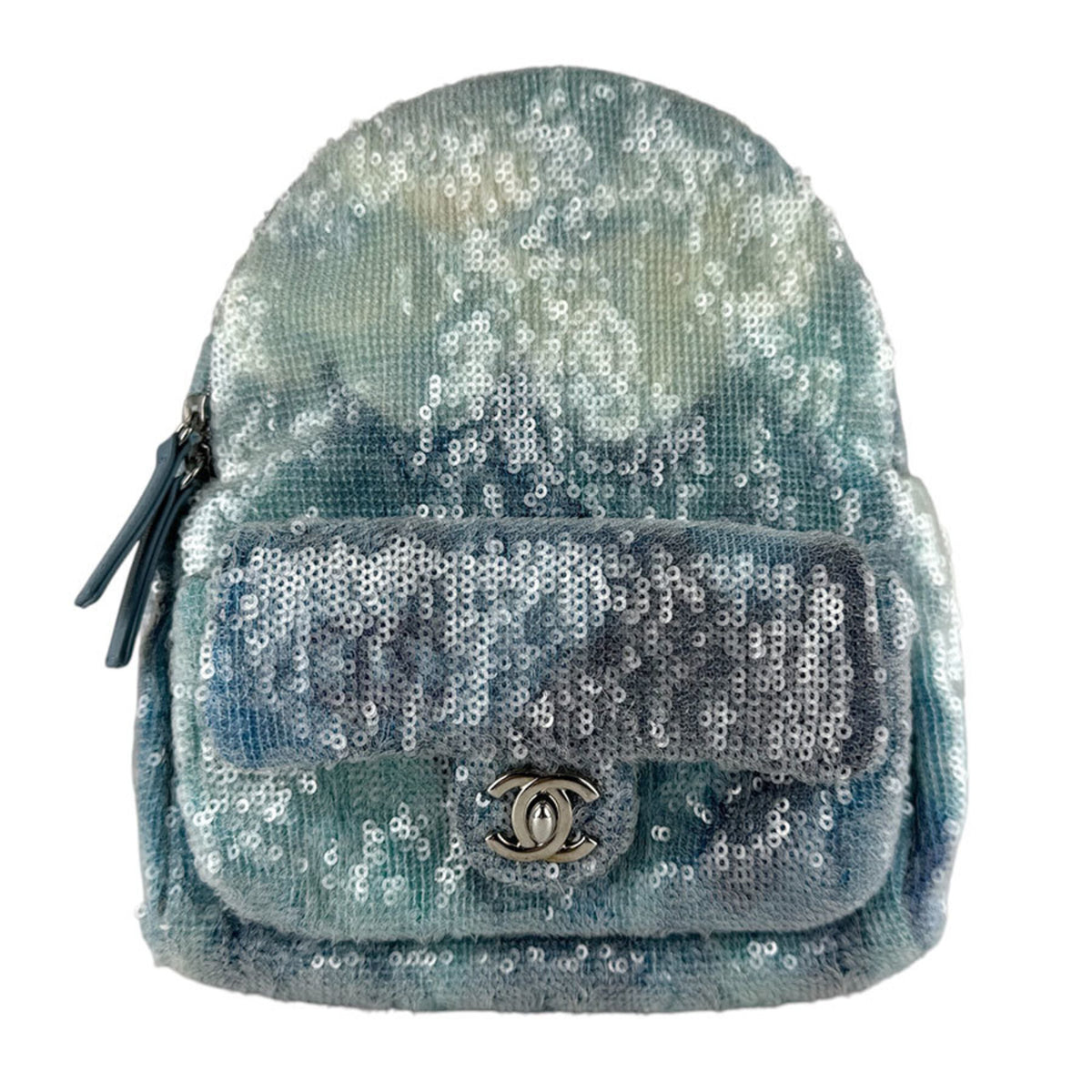 Chanel Blue Spangles Backpack (Pre-Owned)