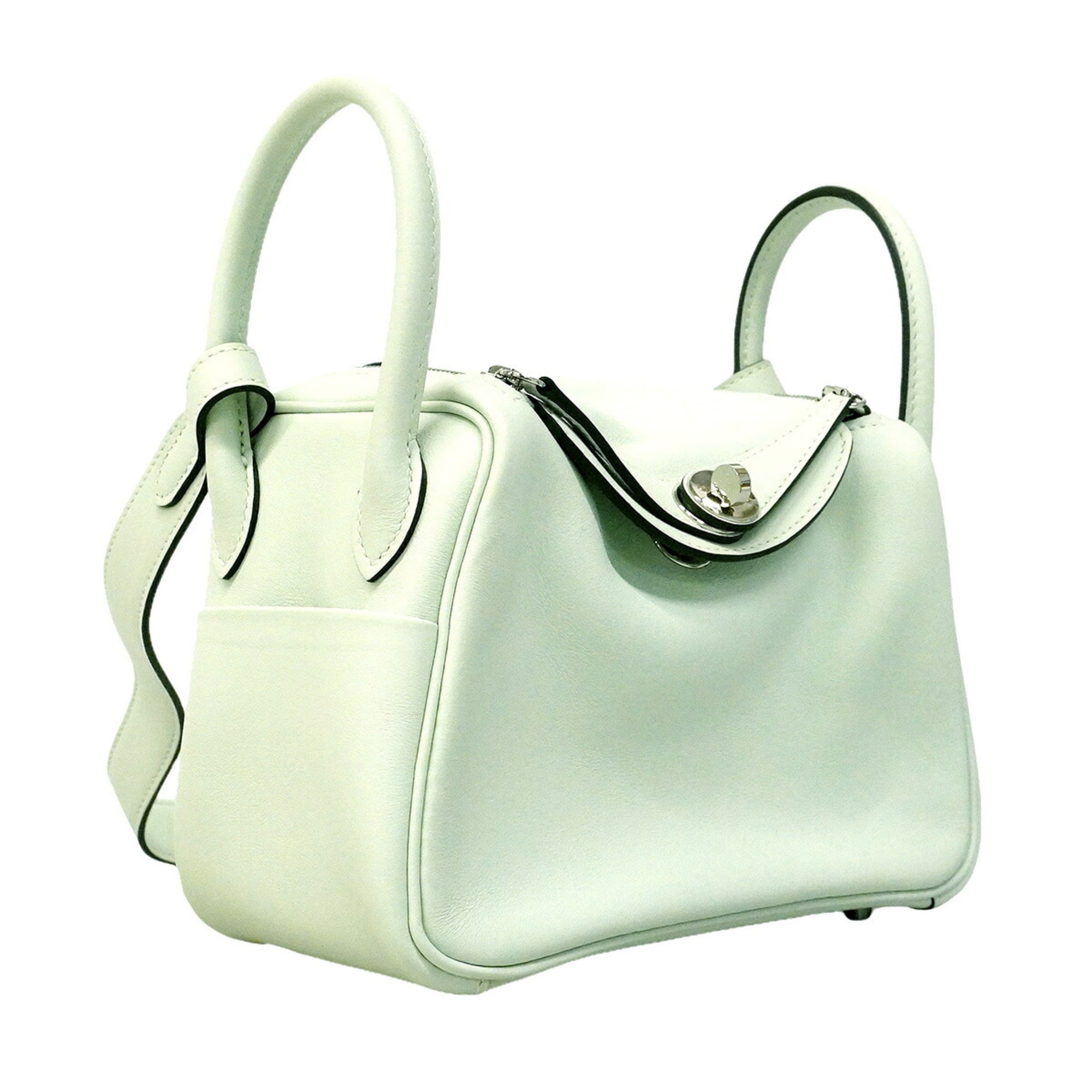 Hermes Green Swift Leather Handbag (Pre-Owned)