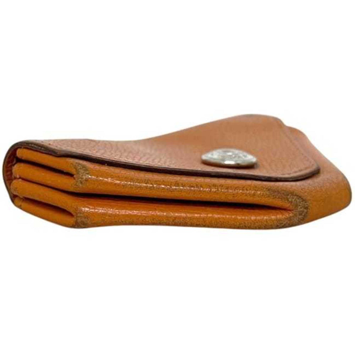 Hermes Orange Leather Epsom Leather Coin Purse/Coin Case (Pre-Owned)