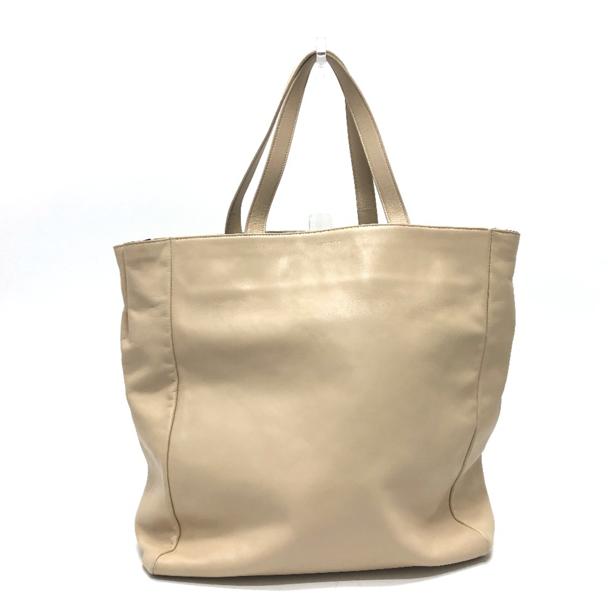 Saint Laurent Beige Leather Tote Bag (Pre-Owned)