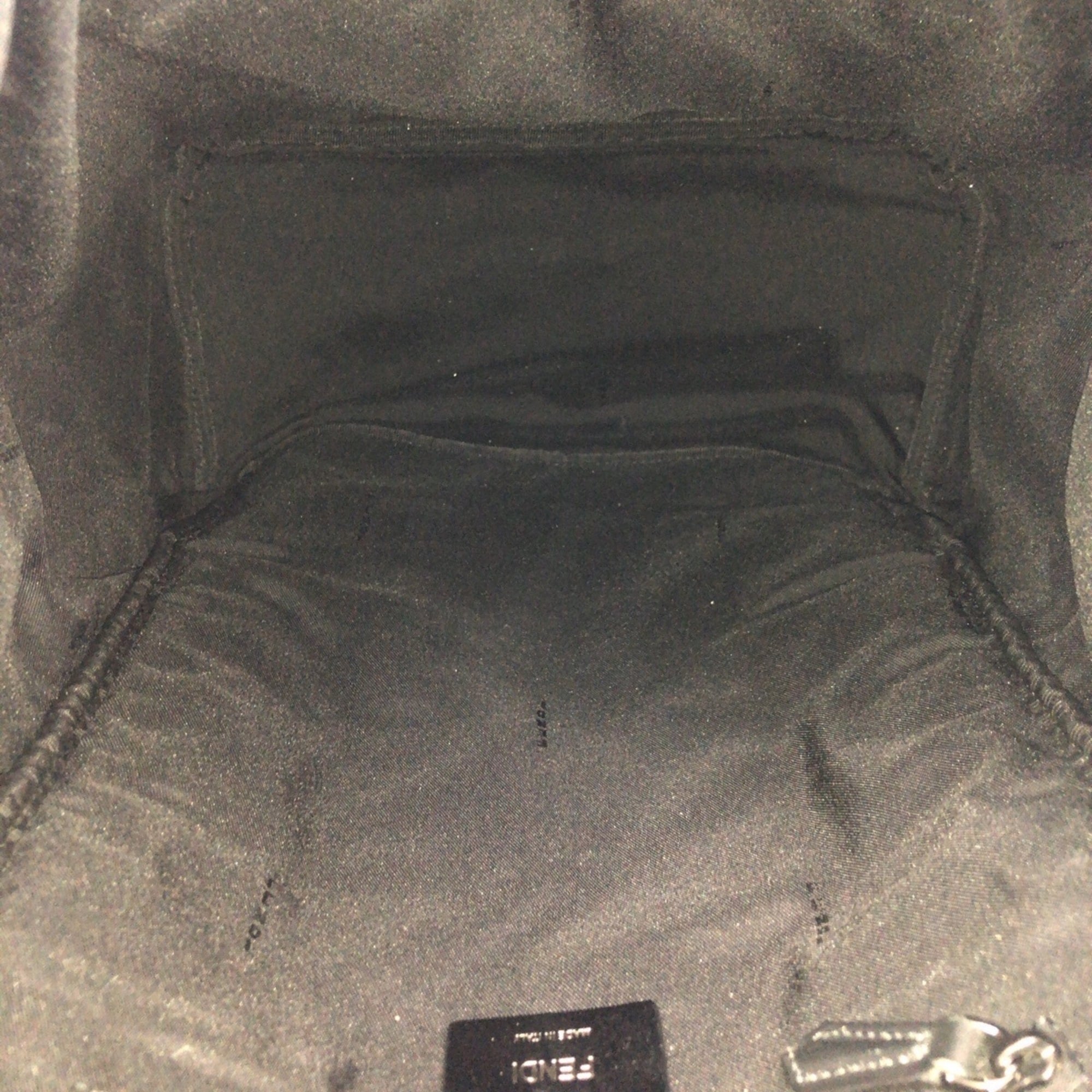 Fendi Black Nylon Leather Backpack (Pre-Owned)