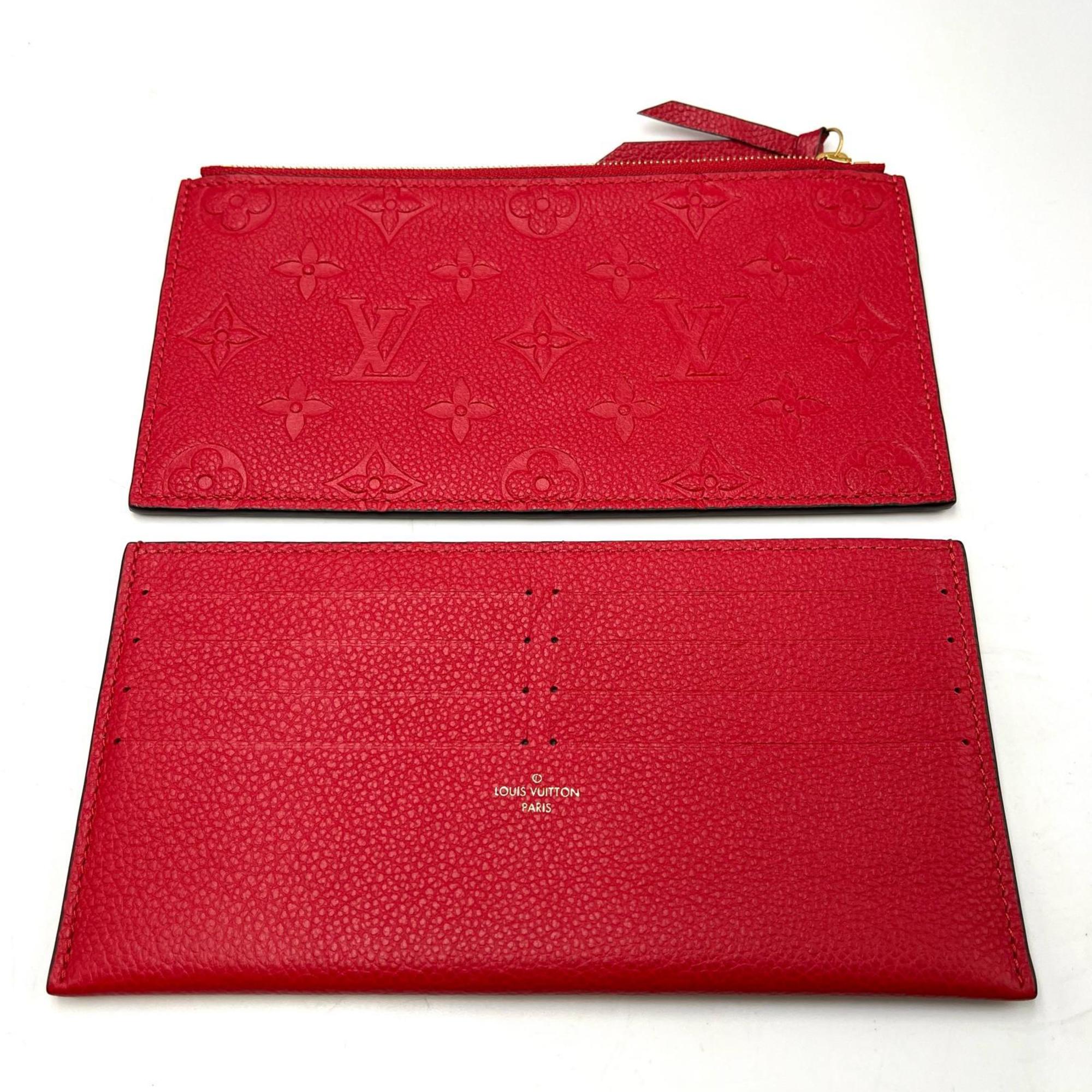 Louis Vuitton Red Color Monogram Empreinte Pochette Shoulder Bag (Pre-Owned)