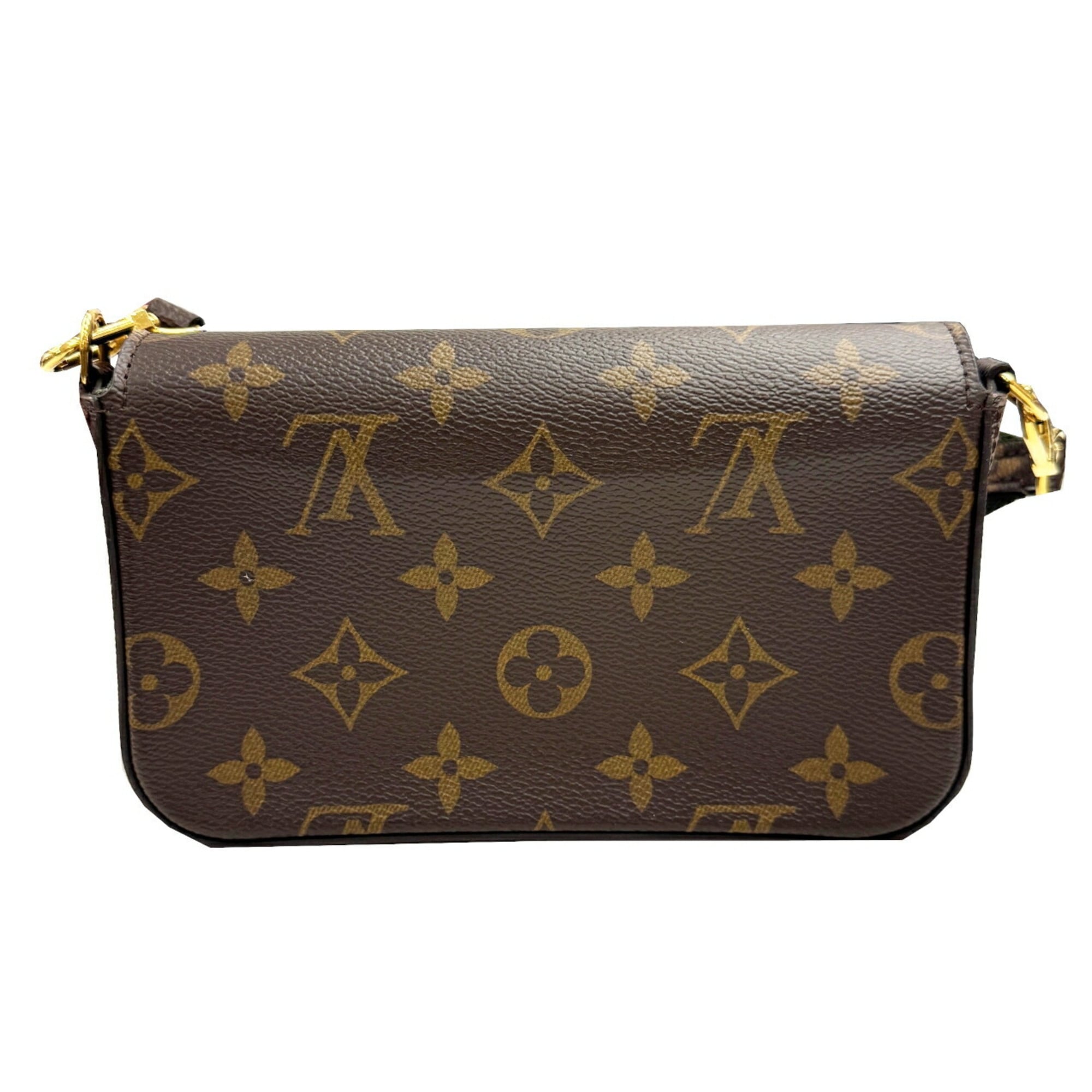Louis Vuitton Brown Monogram Pochette Shoulder Bag (Pre-Owned)