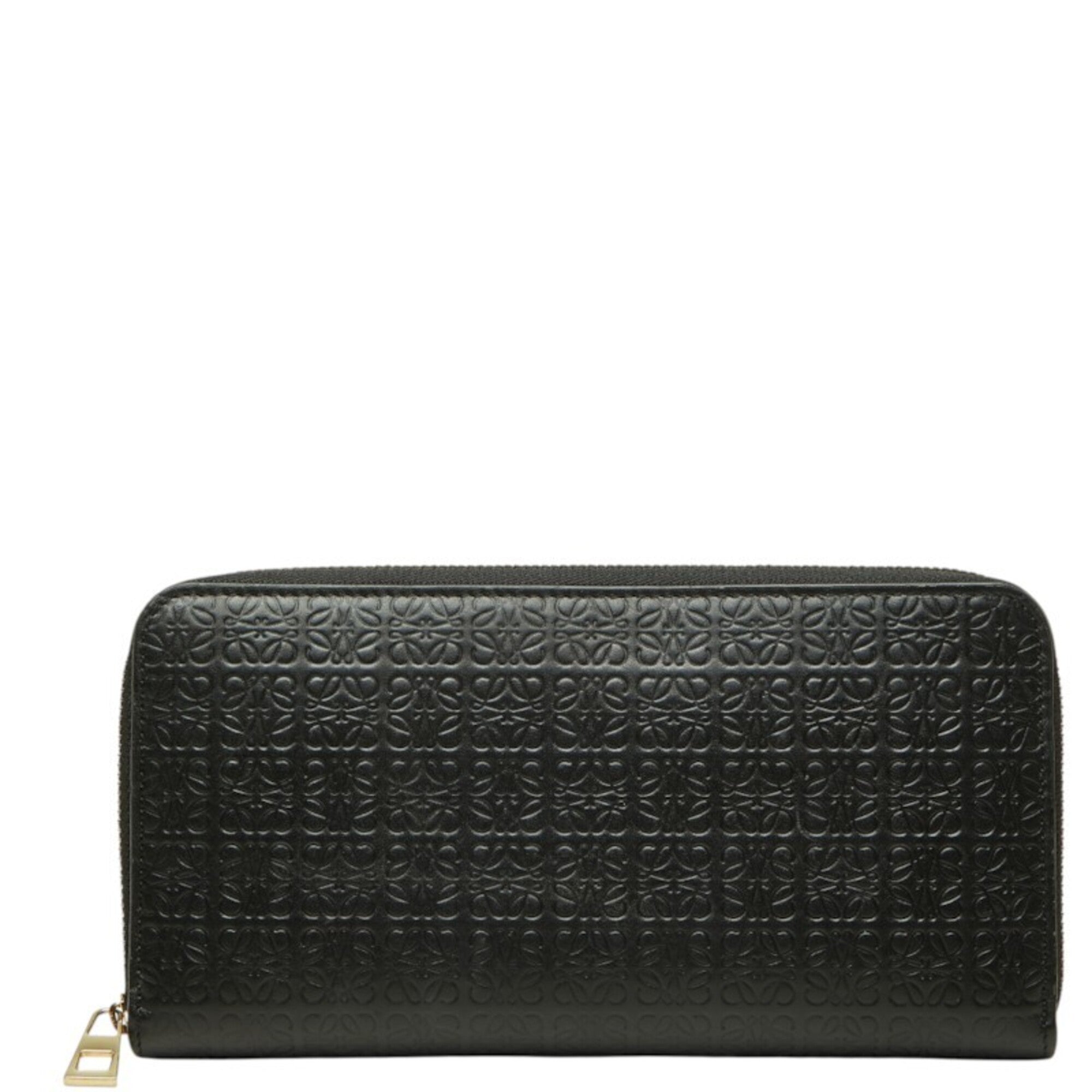 Loewe Black Leather Long Wallet (Bi-Fold) (Pre-Owned)