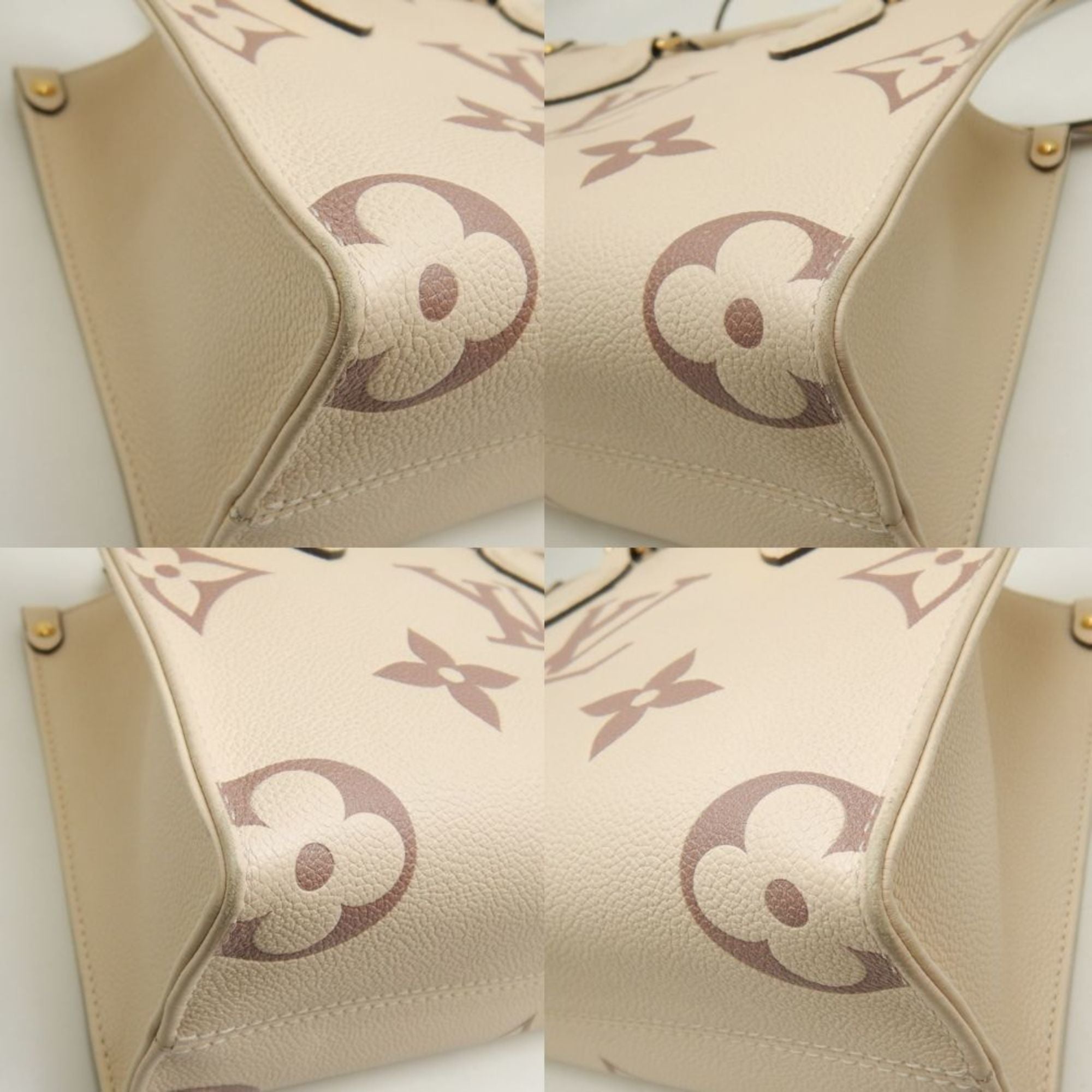 Louis Vuitton Cream Monogram Empreinte Tote Bag (Pre-Owned)