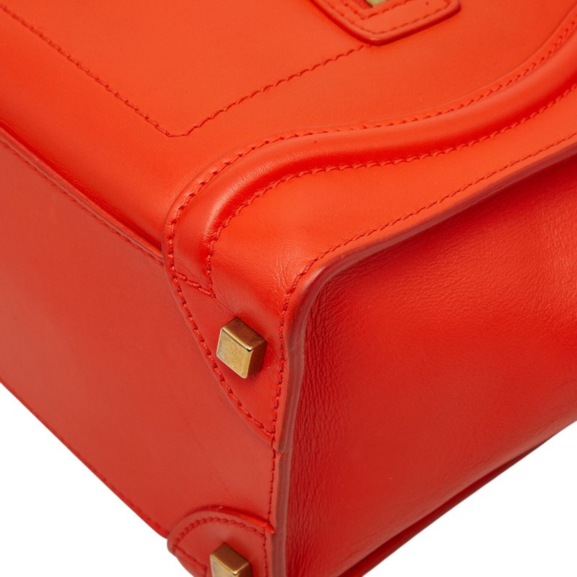 Celine Orange Leather Handbag (Pre-Owned)