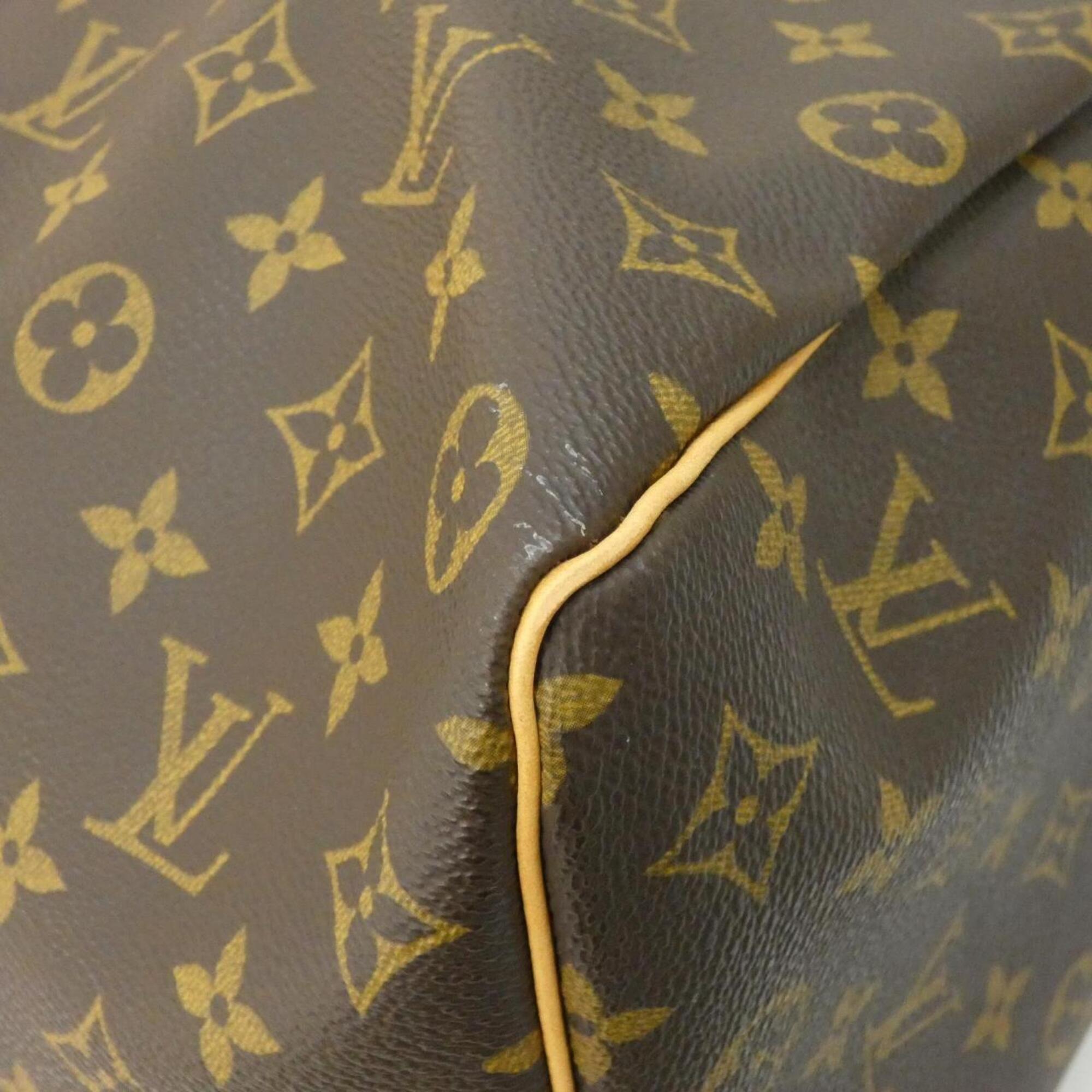 Louis Vuitton Marron Coated Canvas Boston Bag (Pre-Owned)