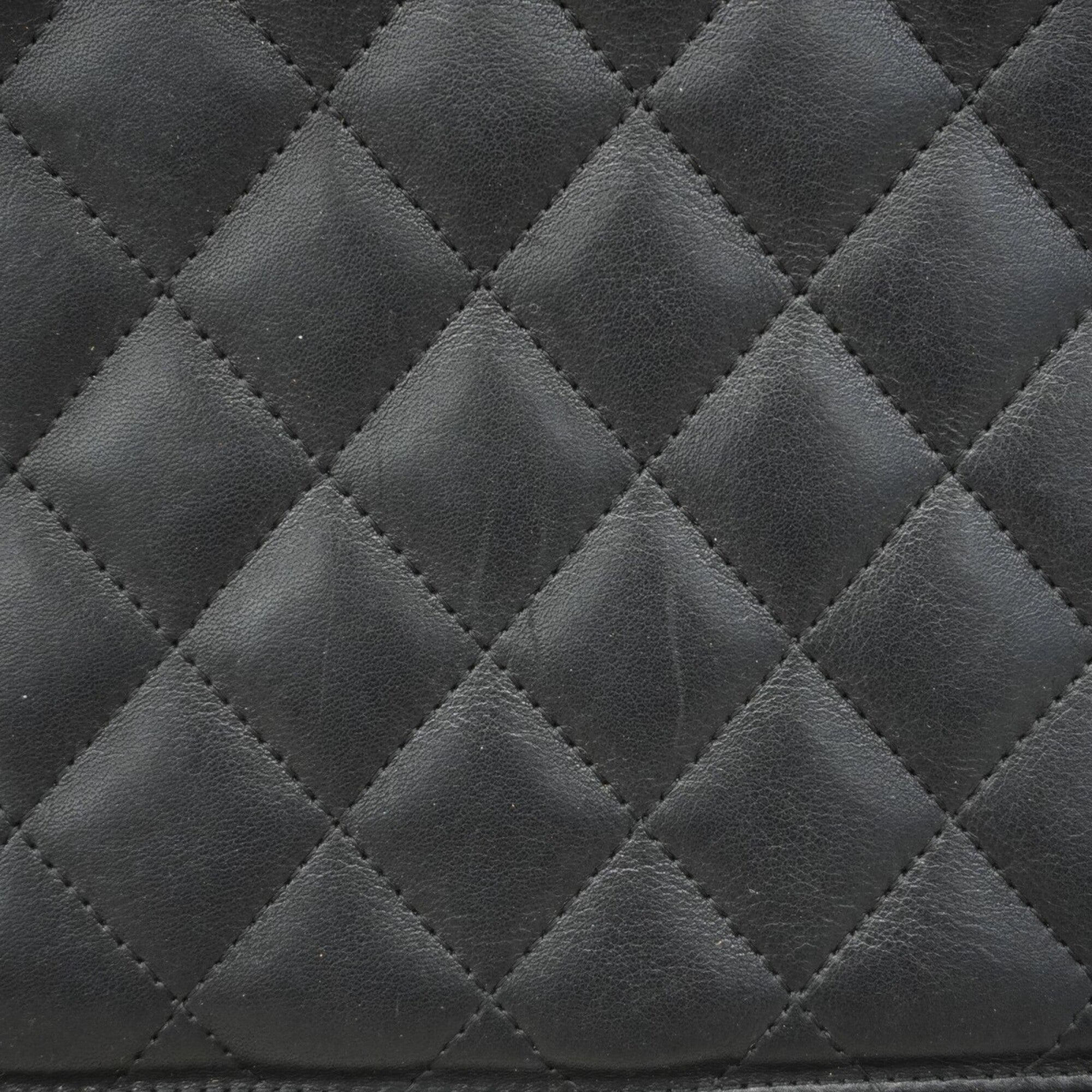 Chanel Black Leather Tote Bag (Pre-Owned)
