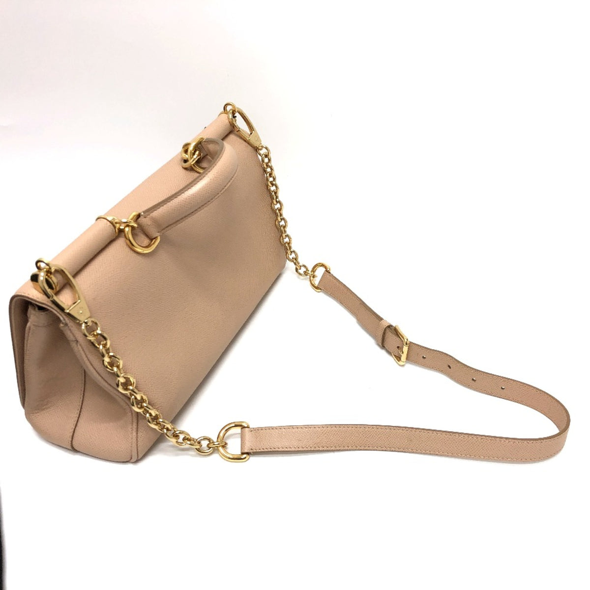 Dolce & Gabbana Beige Leather Shoulder Bag (Pre-Owned)