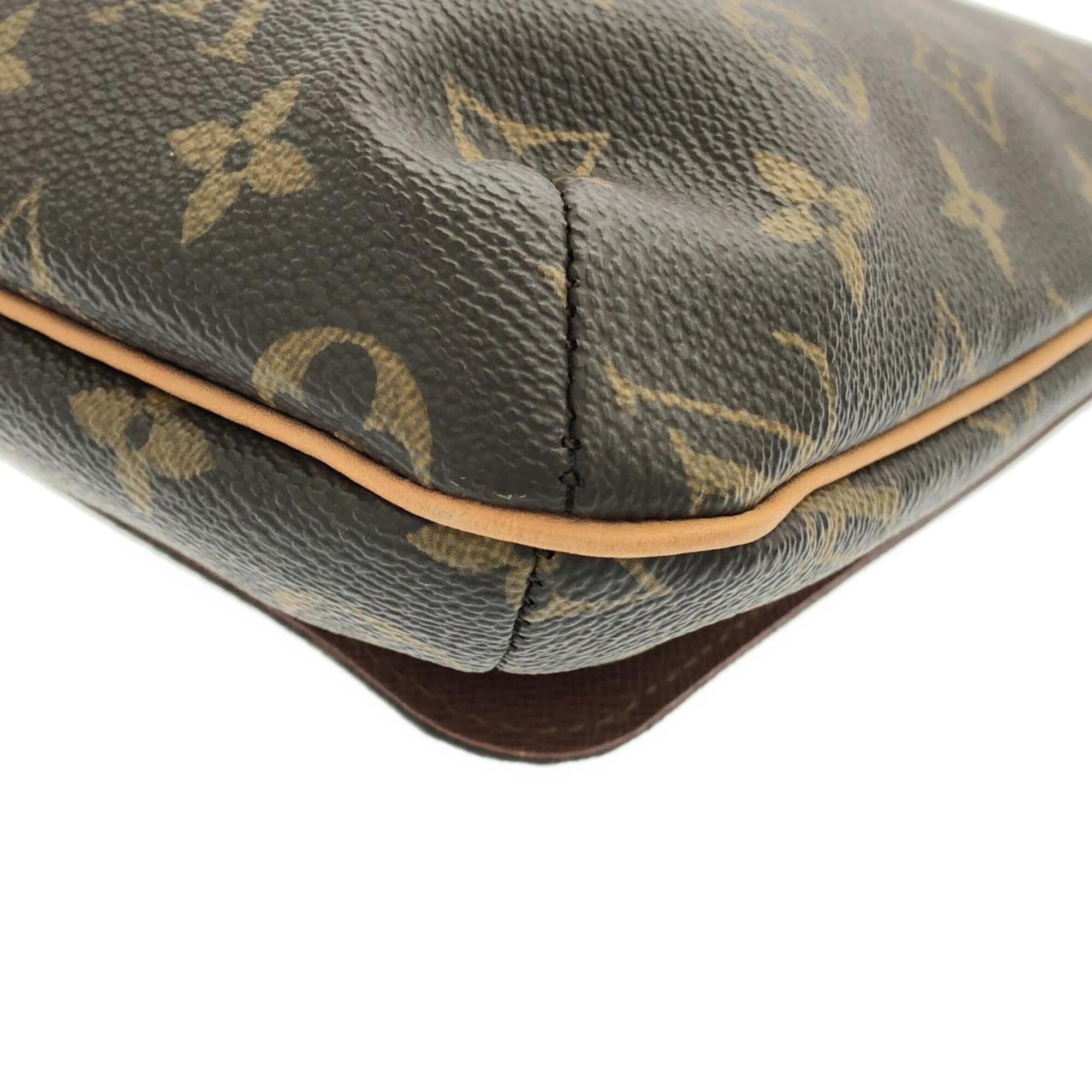Louis Vuitton Monogram Marron Coated Canvas Shoulder Bag (Pre-Owned)
