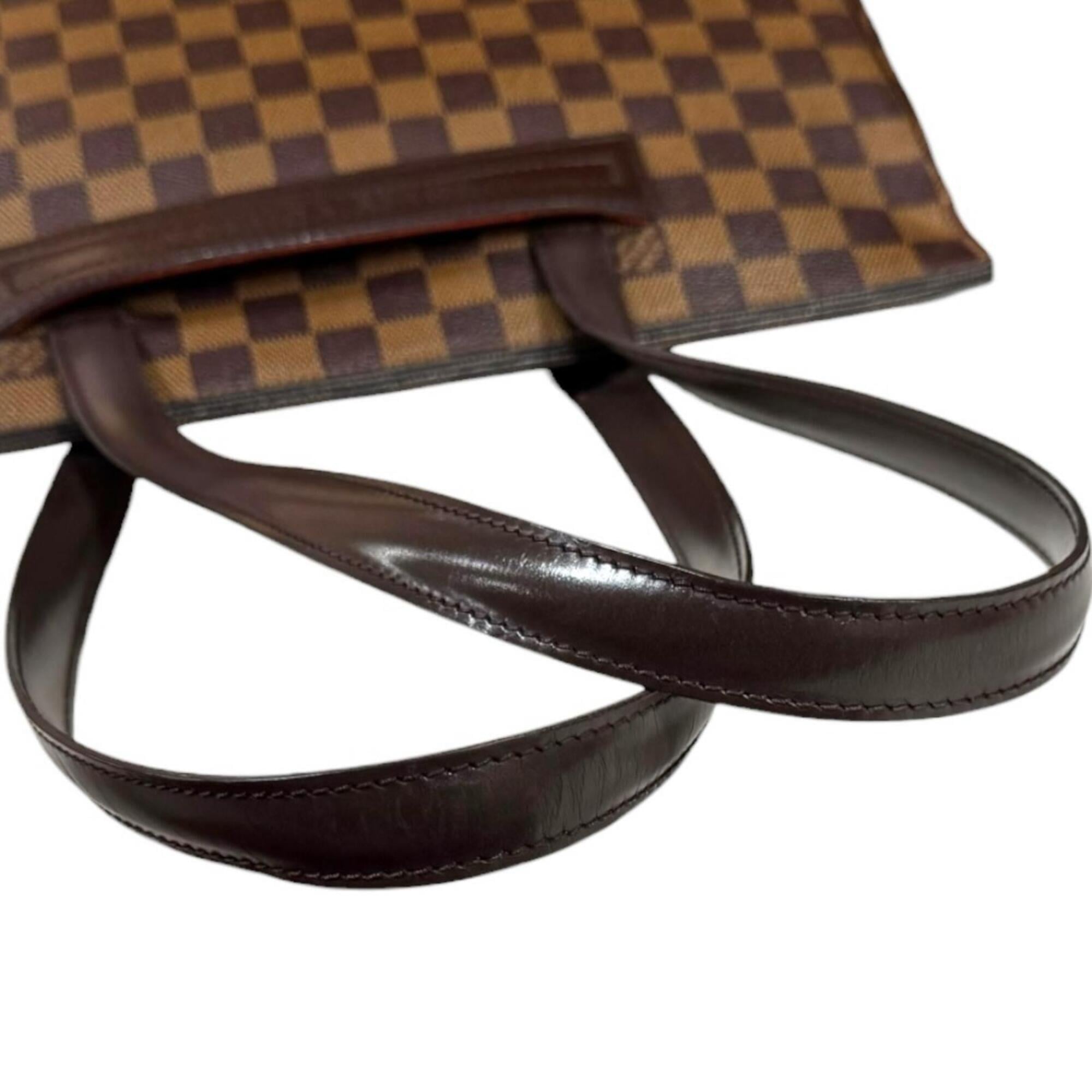 Louis Vuitton Damier Brown Damier Canvas Handbag Tote Bag (Pre-Owned)