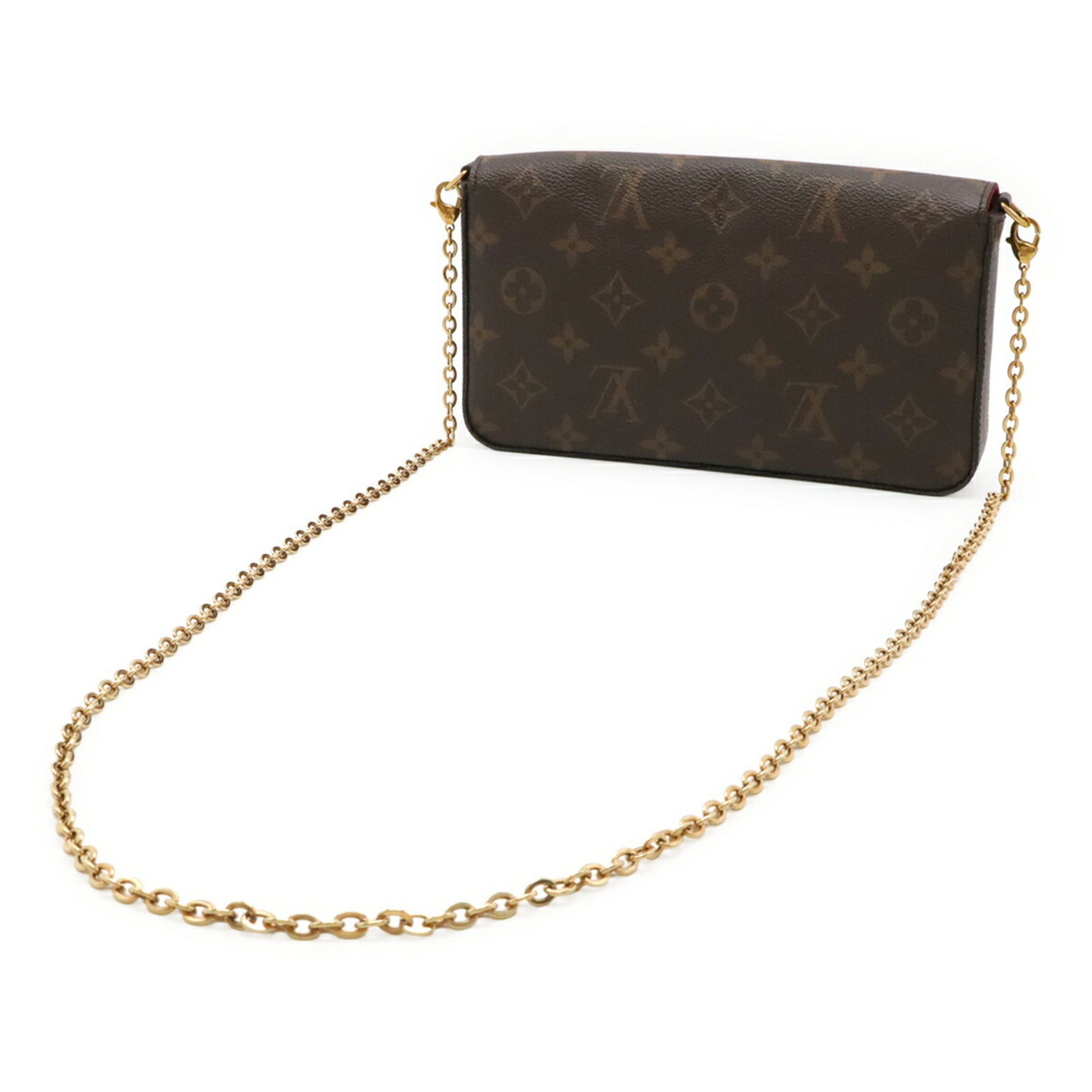 Louis Vuitton Monogram Fuchsia Monogram Pochette Shoulder Bag (Pre-Owned)