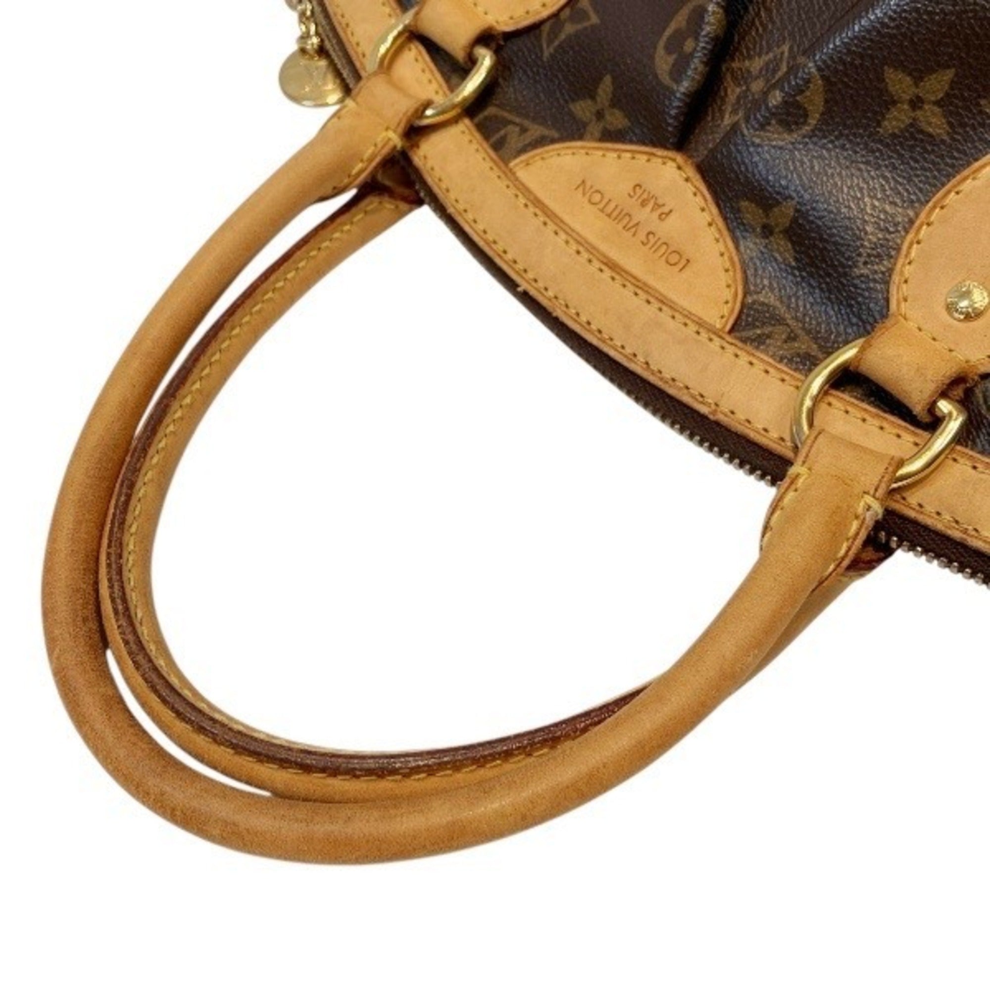 Louis Vuitton Brown Monogram Handbag Tote Bag (Pre-Owned)