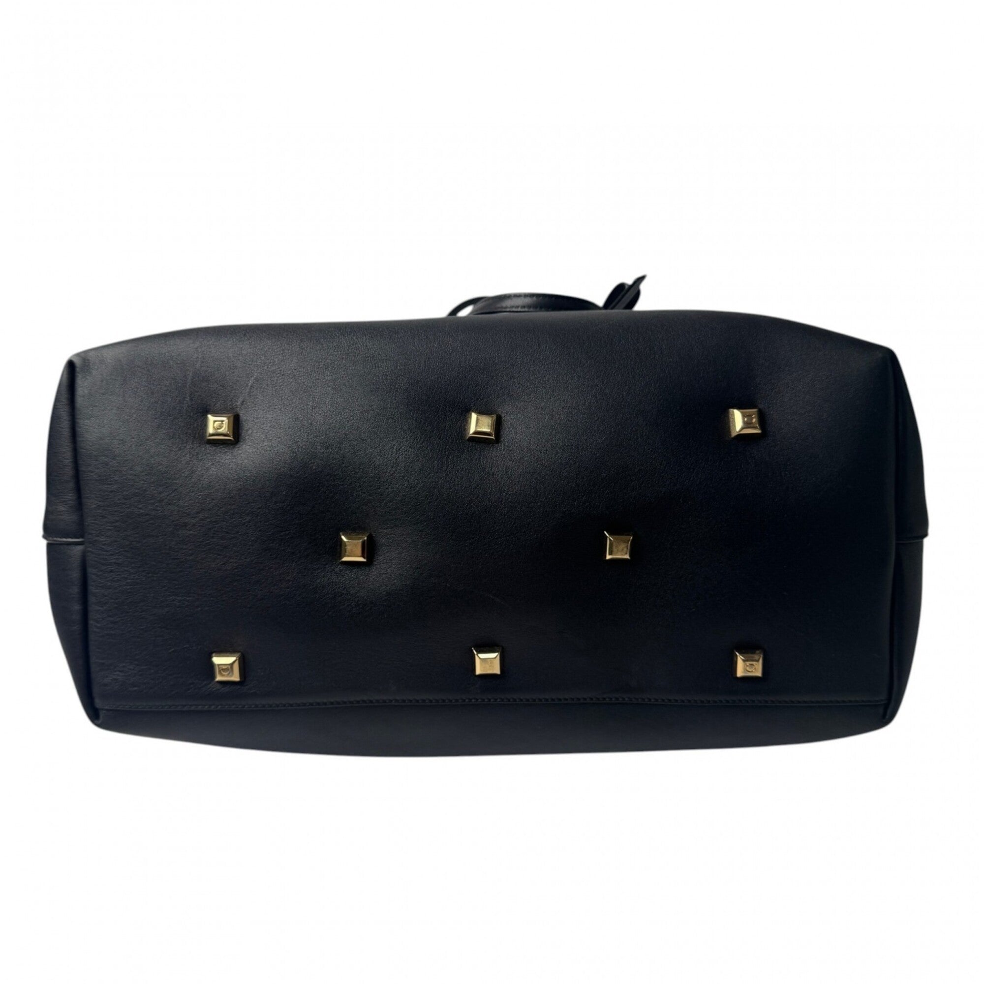 Salvatore Ferragamo Black Leather Tote Bag (Pre-Owned)
