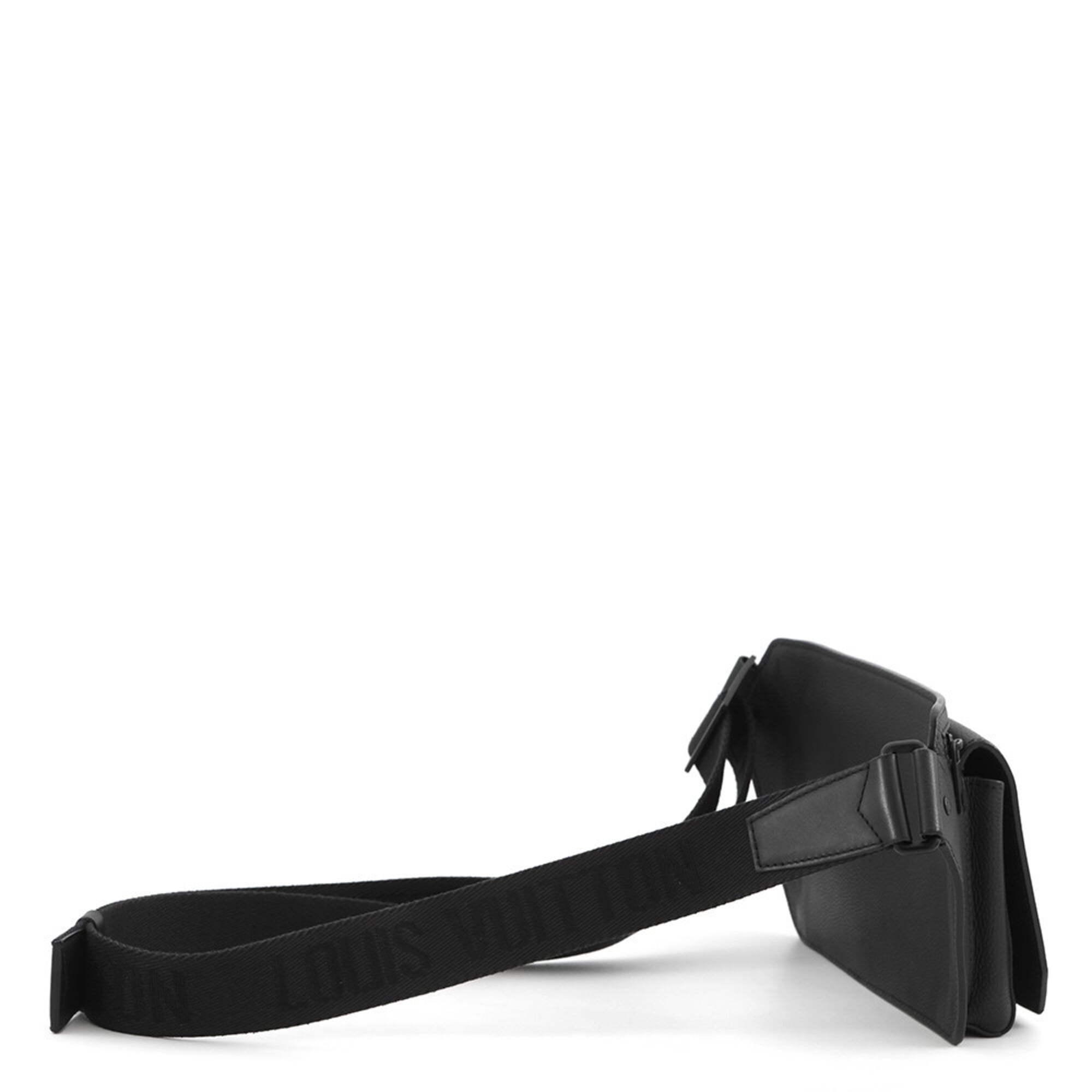 Louis Vuitton Black Noir Leather Handbag Sling Bag (Pre-Owned)