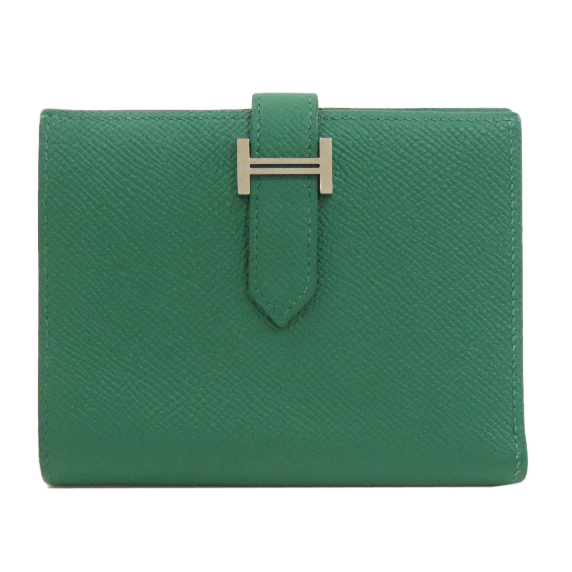 Hermes Green Epsom Leather Wallet (Bi-Fold) (Pre-Owned)