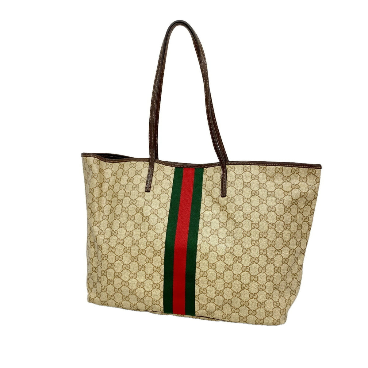 Gucci Brown Pvc Tote Bag (Pre-Owned)