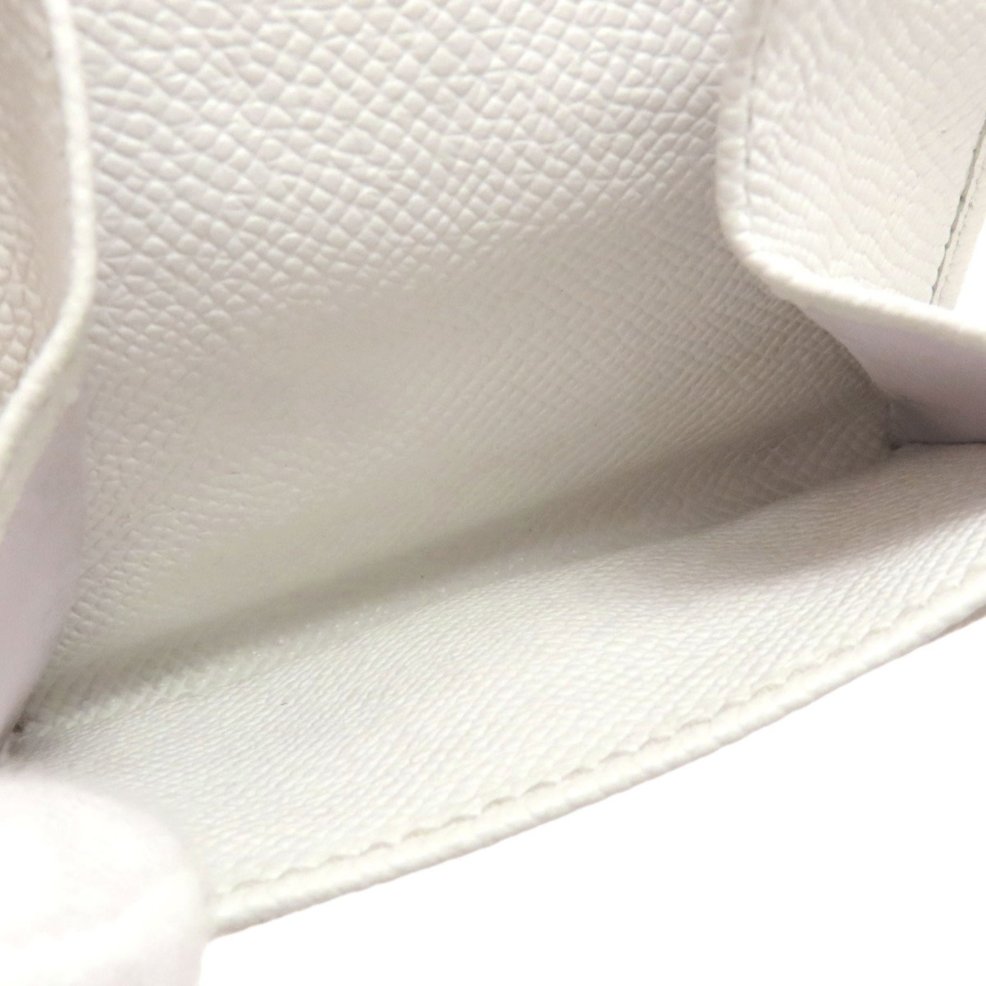 Bvlgari White Leather Coin Purse/Coin Case (Pre-Owned)