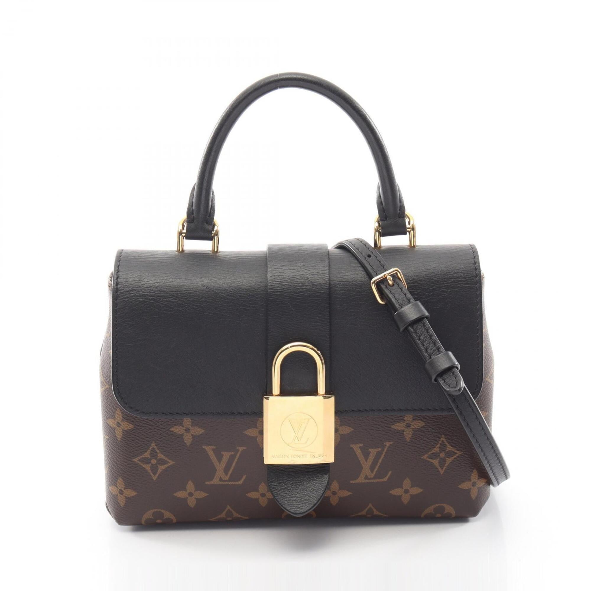 Louis Vuitton Black Brown Monogram Noir Coated Canvas Leather Handbag (Pre-Owned)