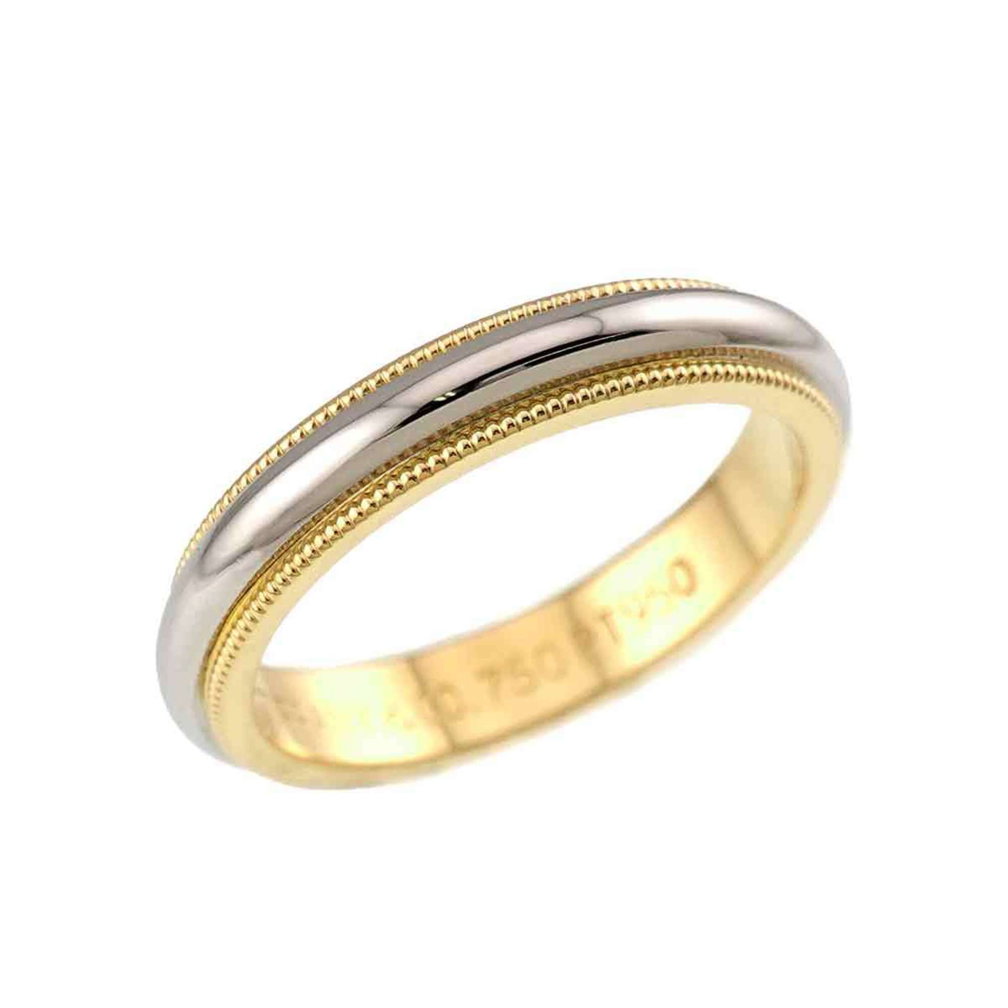 Tiffany Yellow Gold (18K) Platinum 950 Band Ring (Pre-Owned)