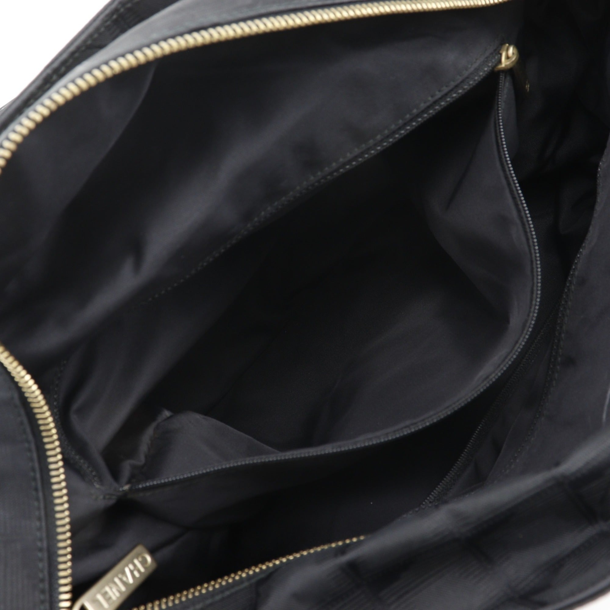 Chanel Black Nylon Canvas Tote Bag (Pre-Owned)