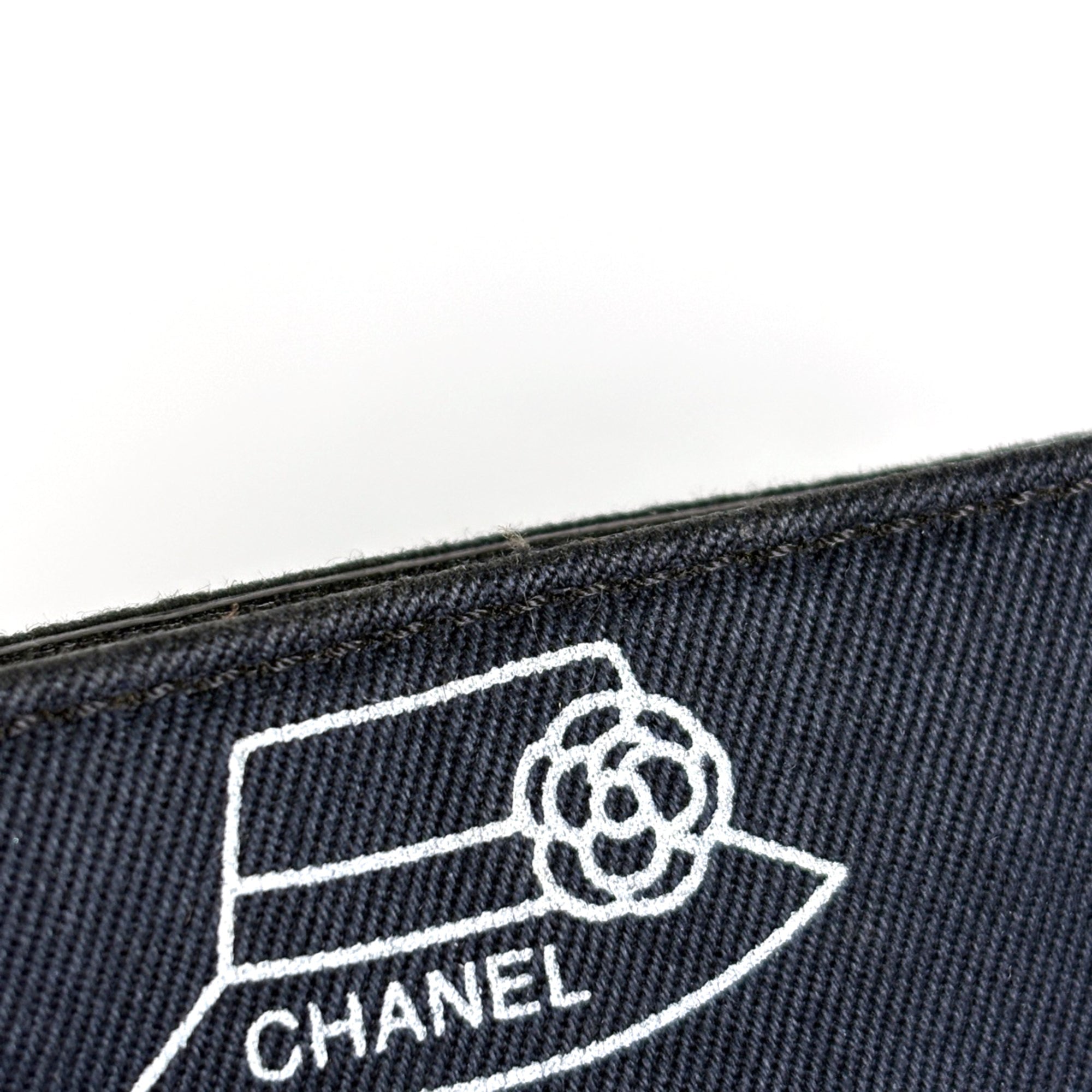 Chanel Black Canvas Leather Shoulder Bag (Pre-Owned)