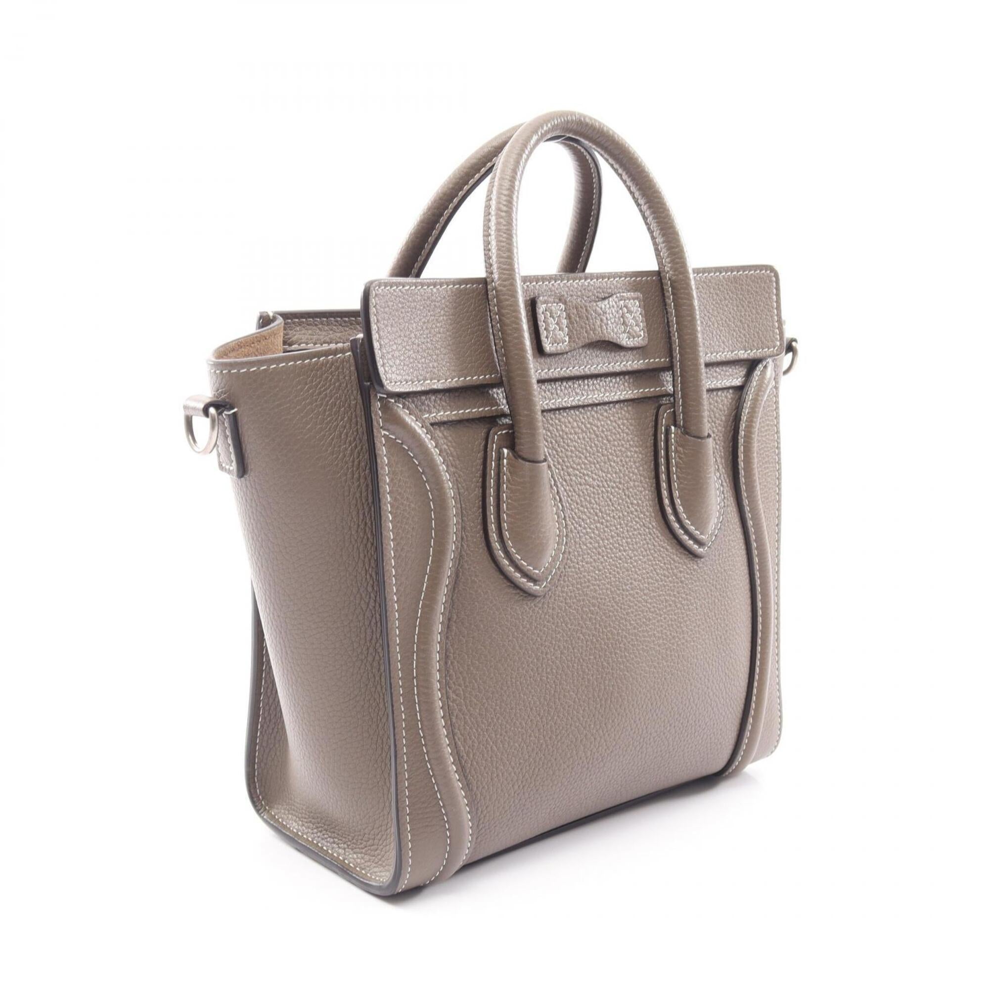 Celine Gray Leather Handbag (Pre-Owned)