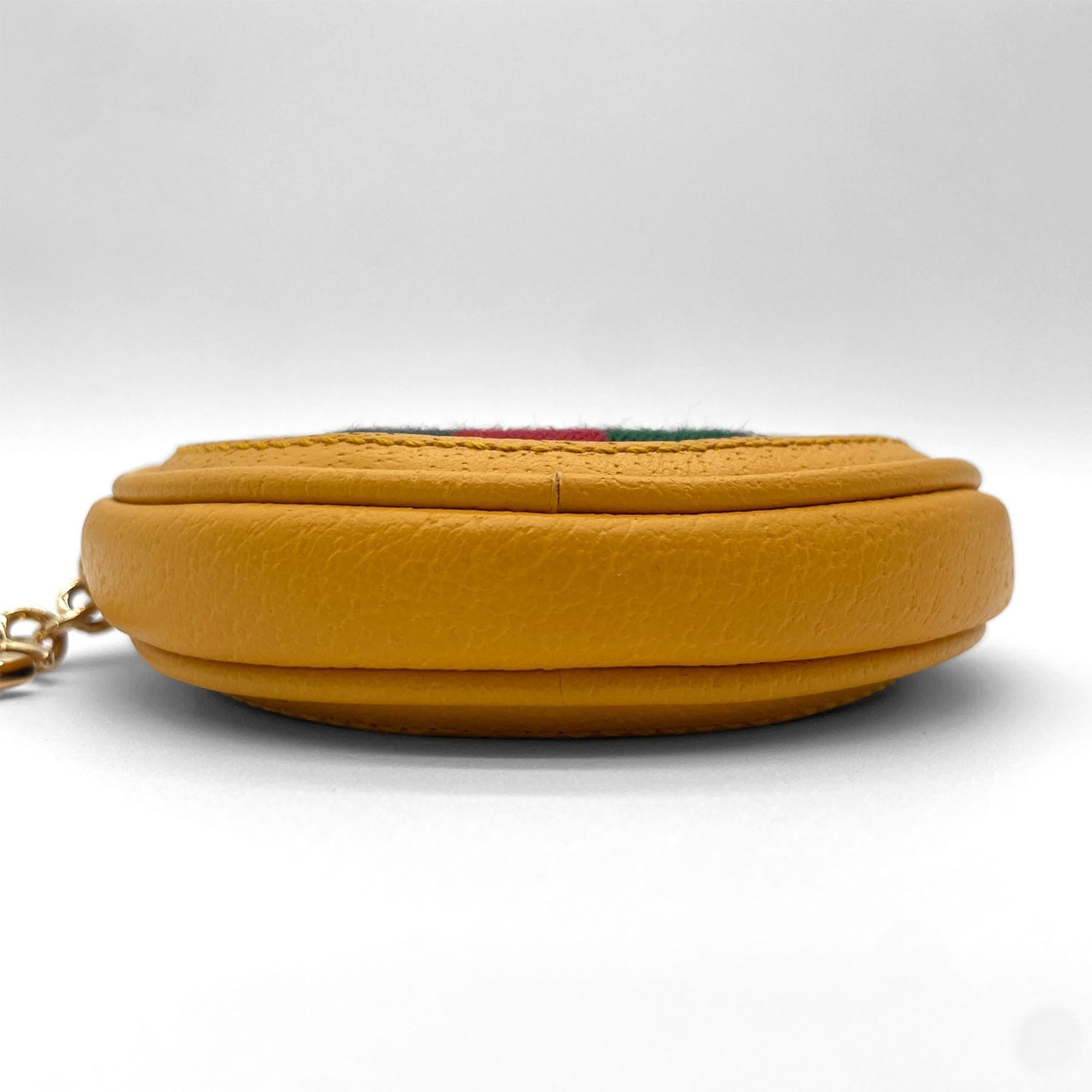Gucci Yellow Coated Canvas Leather Coin Purse/Coin Case (Pre-Owned)